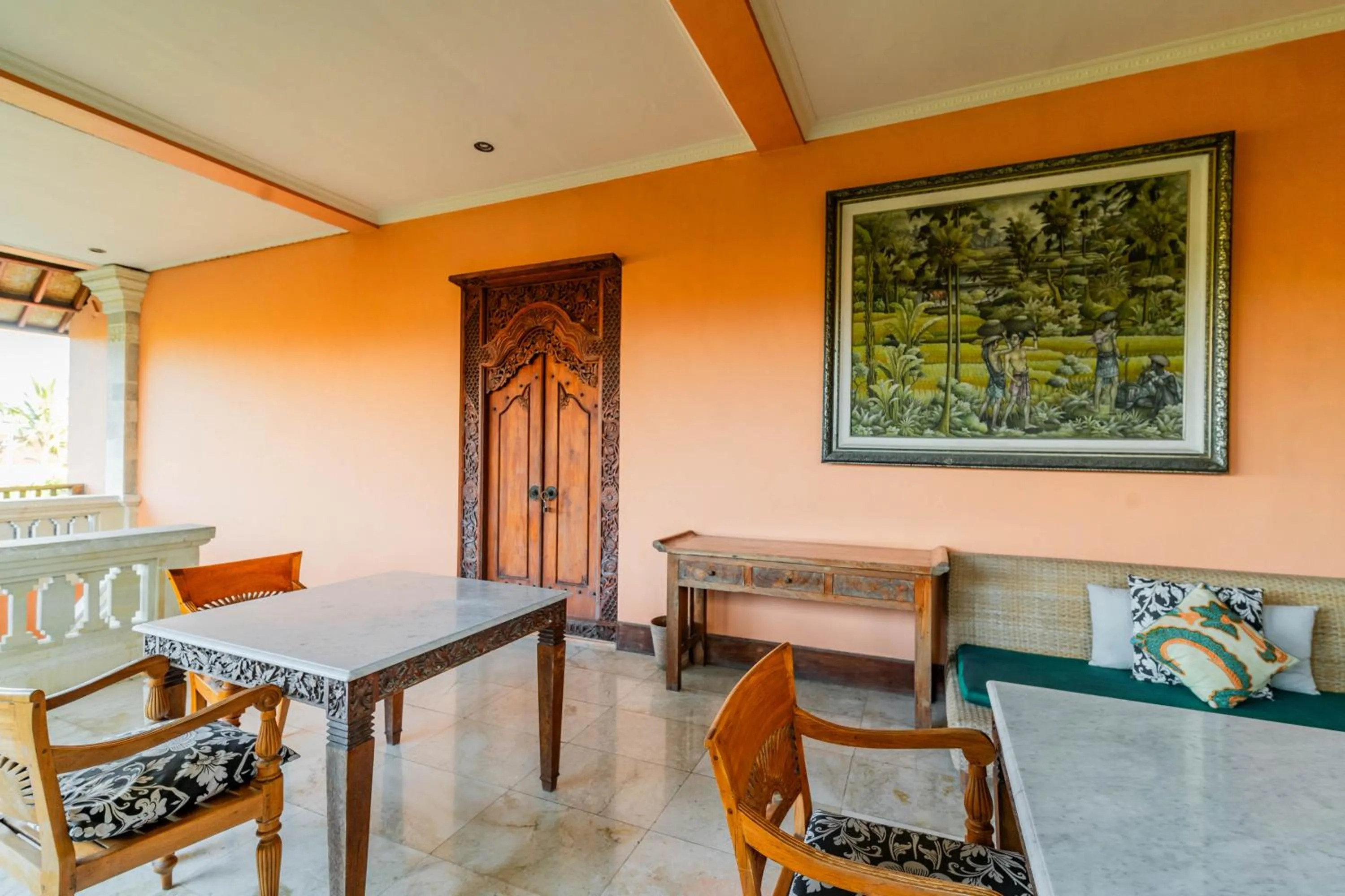 Seating area in Honeymoon Guesthouse