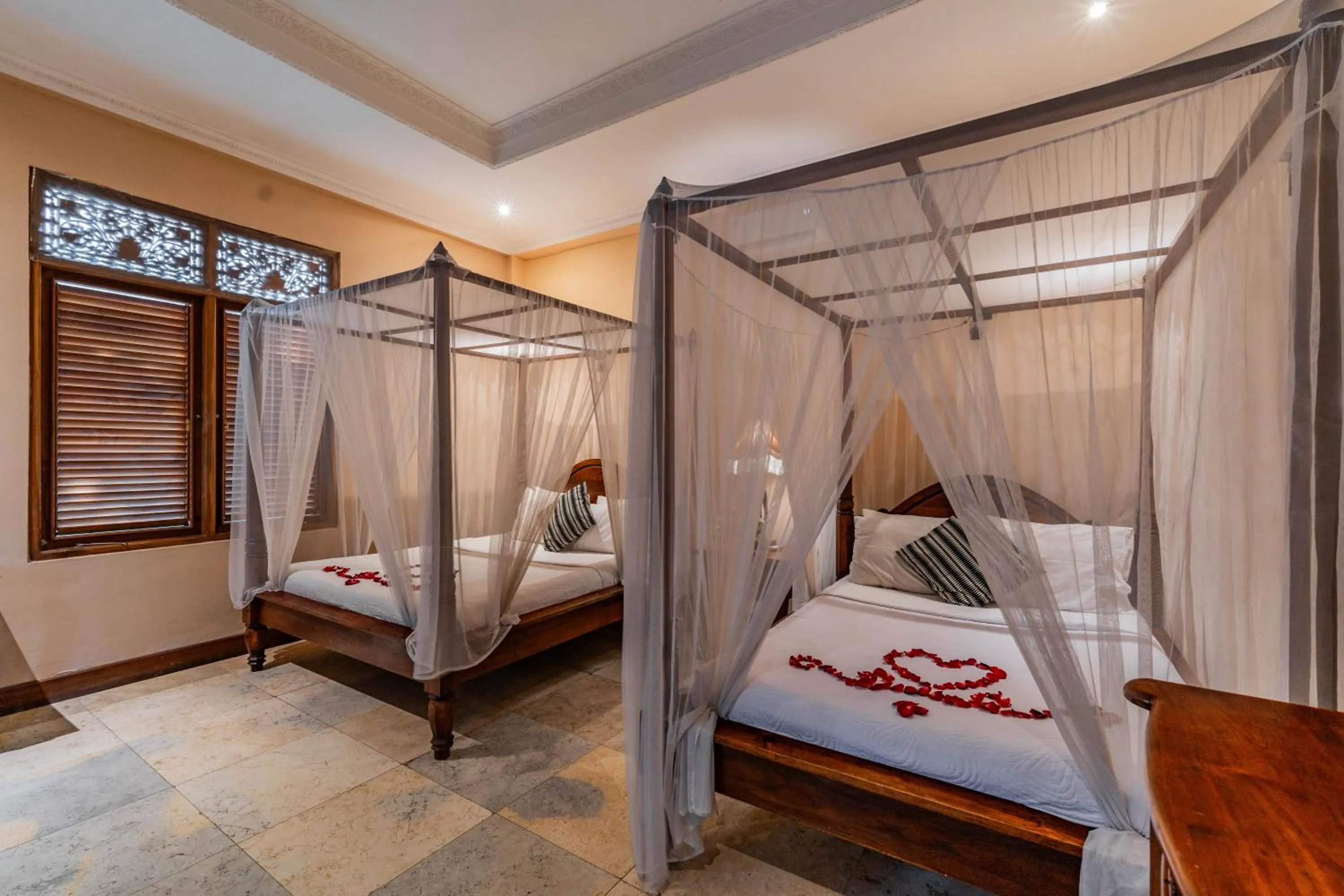 Bed in Honeymoon Guesthouse