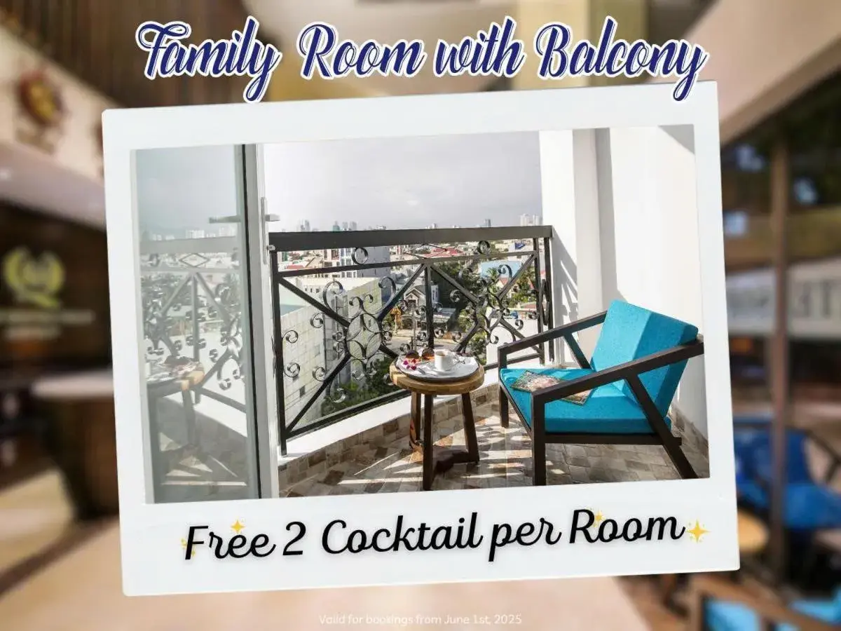 Family Room with Balcony in Sofia Suite Hotel Danang Family Room with Balcony in Sofia Suite Hotel Danang