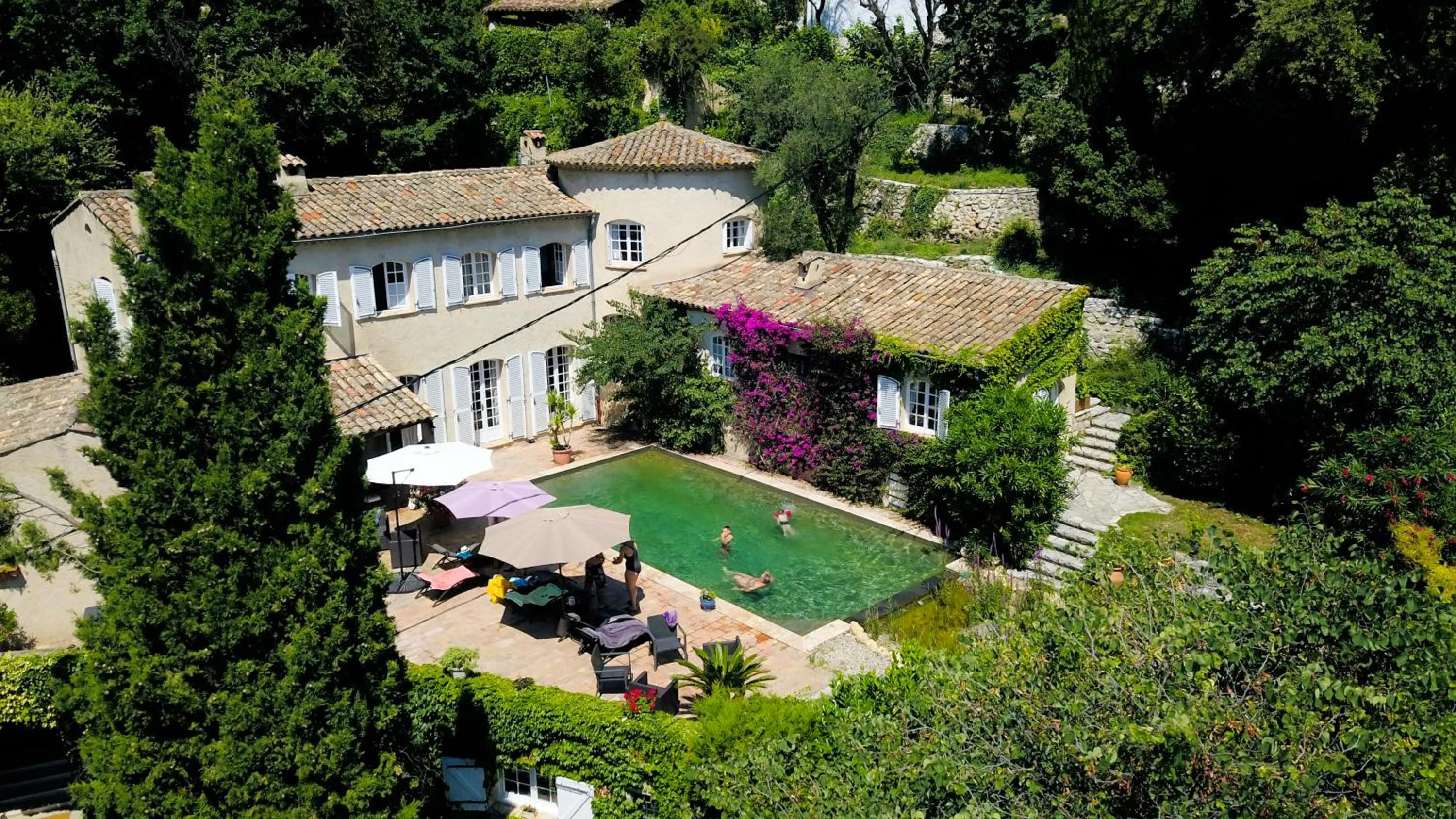 Bird's eye view in Le Mazet de Tourrettes