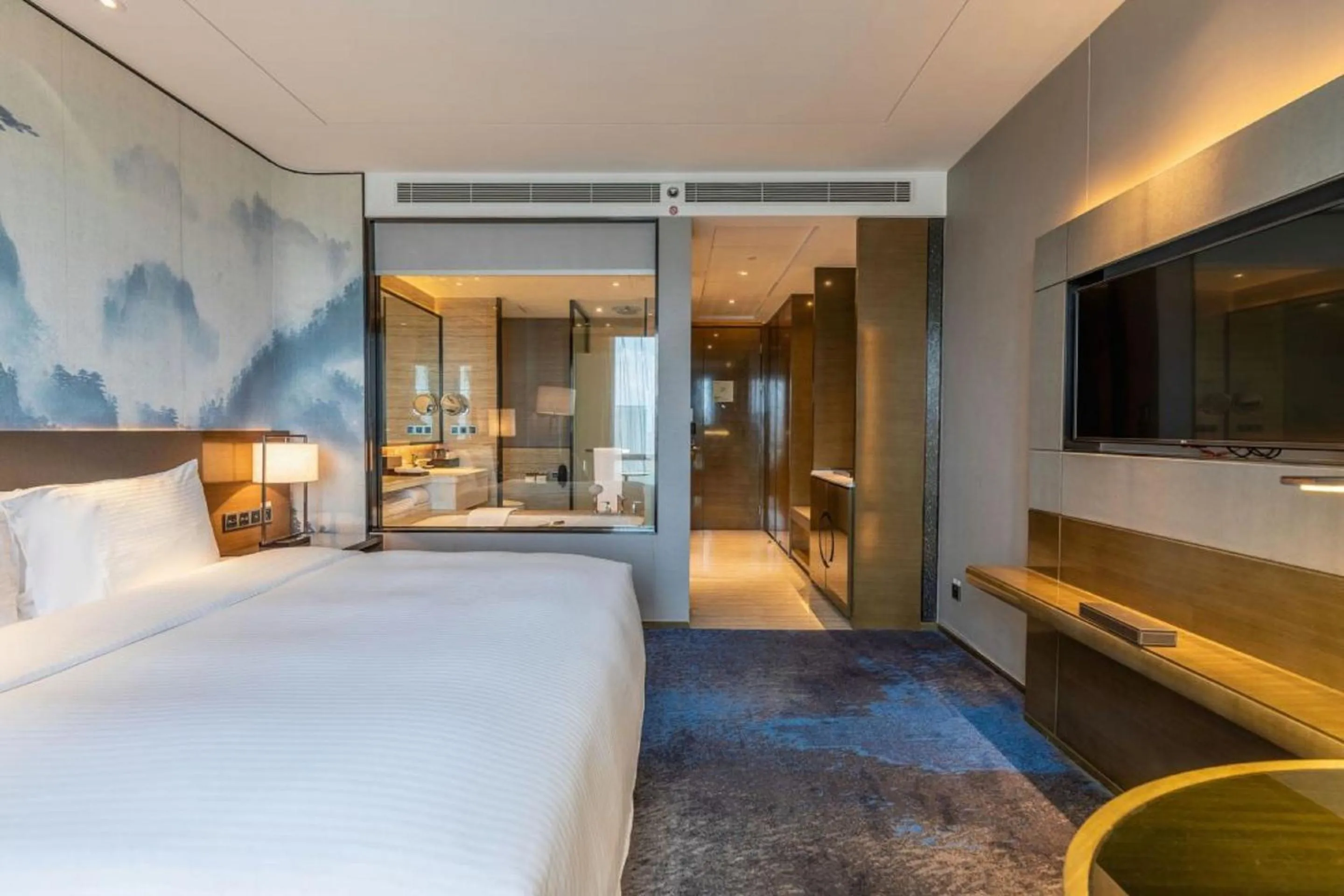 Bedroom, Bed in Wanda Realm Shangrao