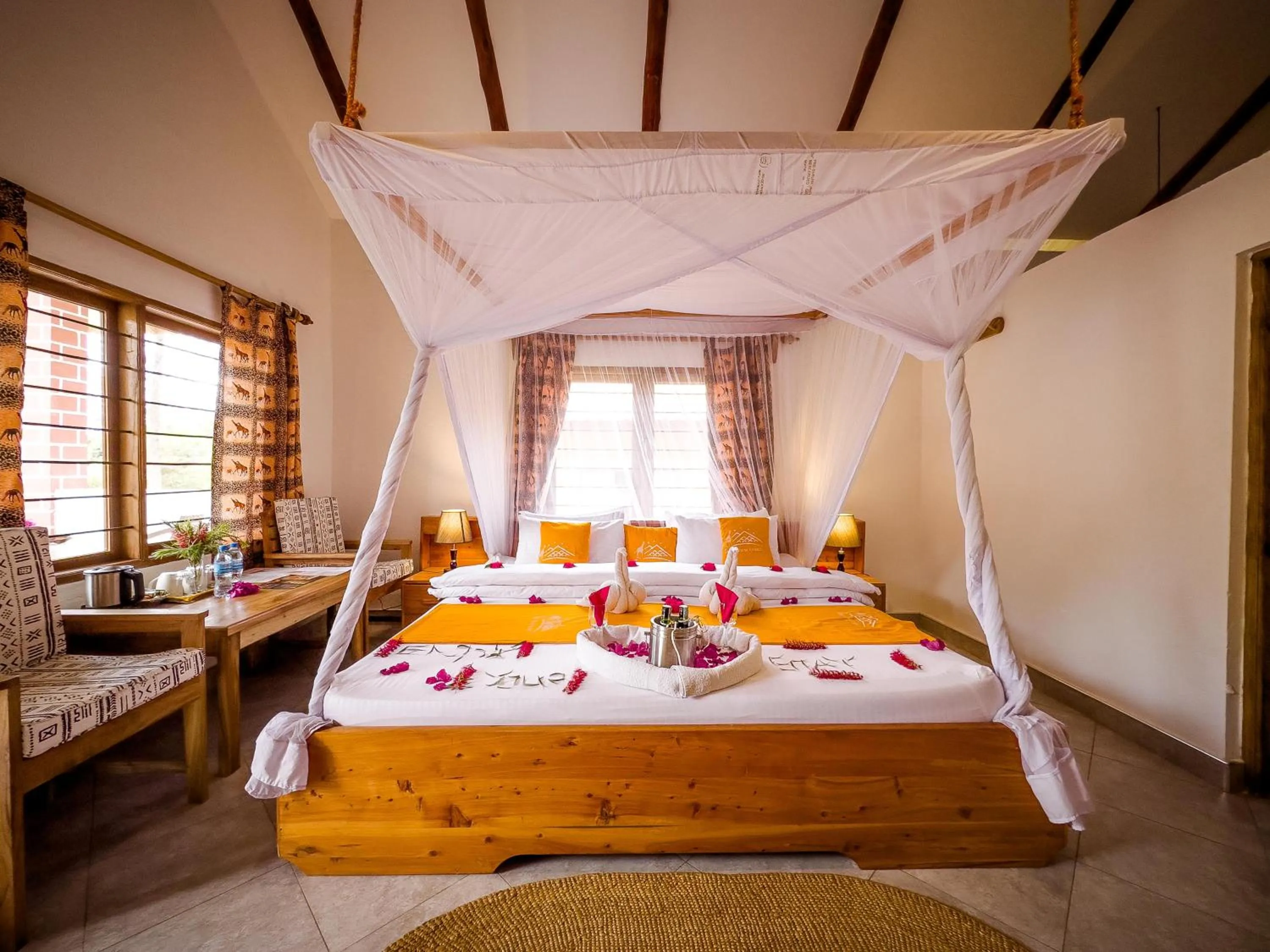 Bed in Meru View Lodge