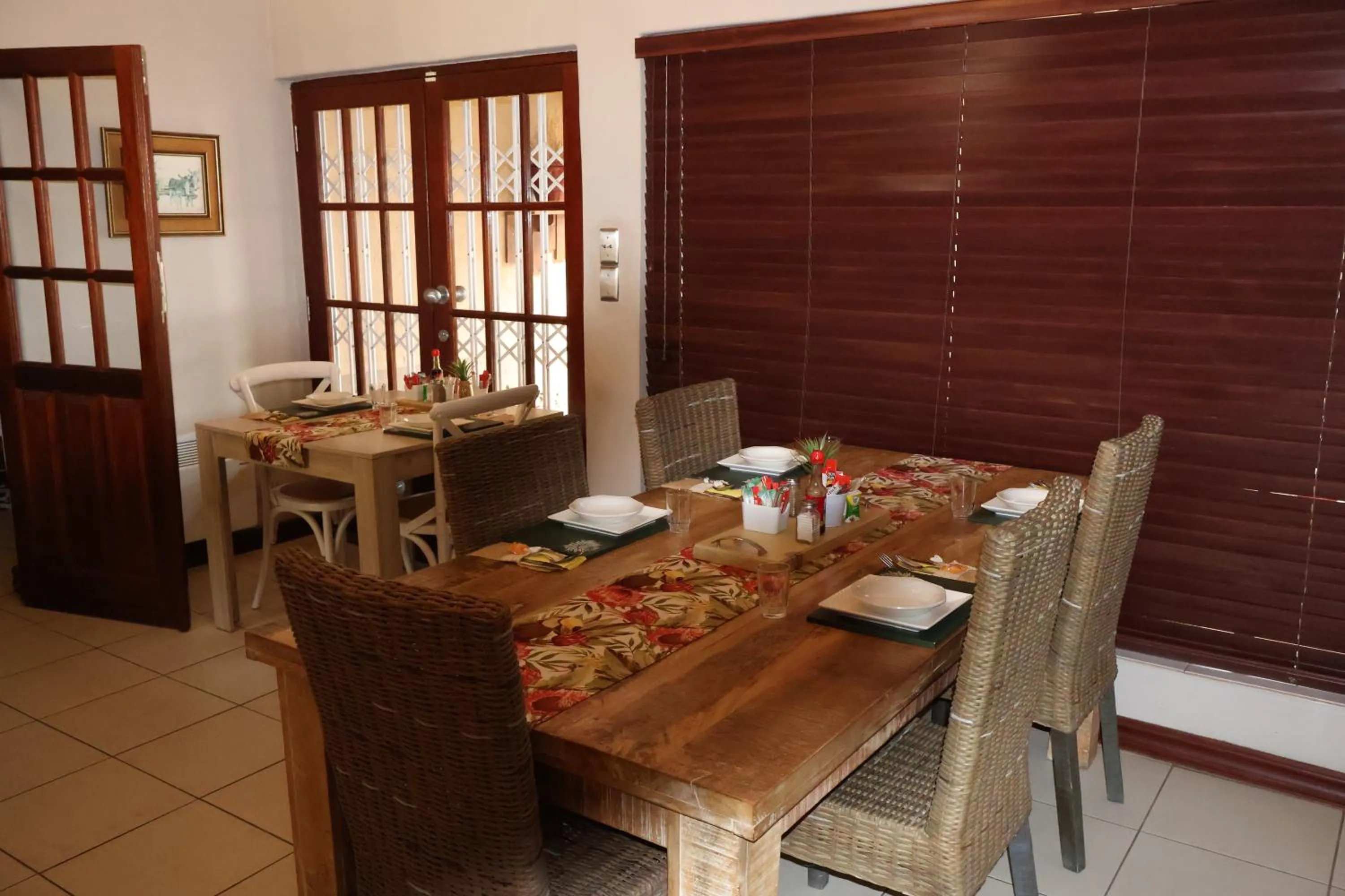 Dining area in The Leopard Tree