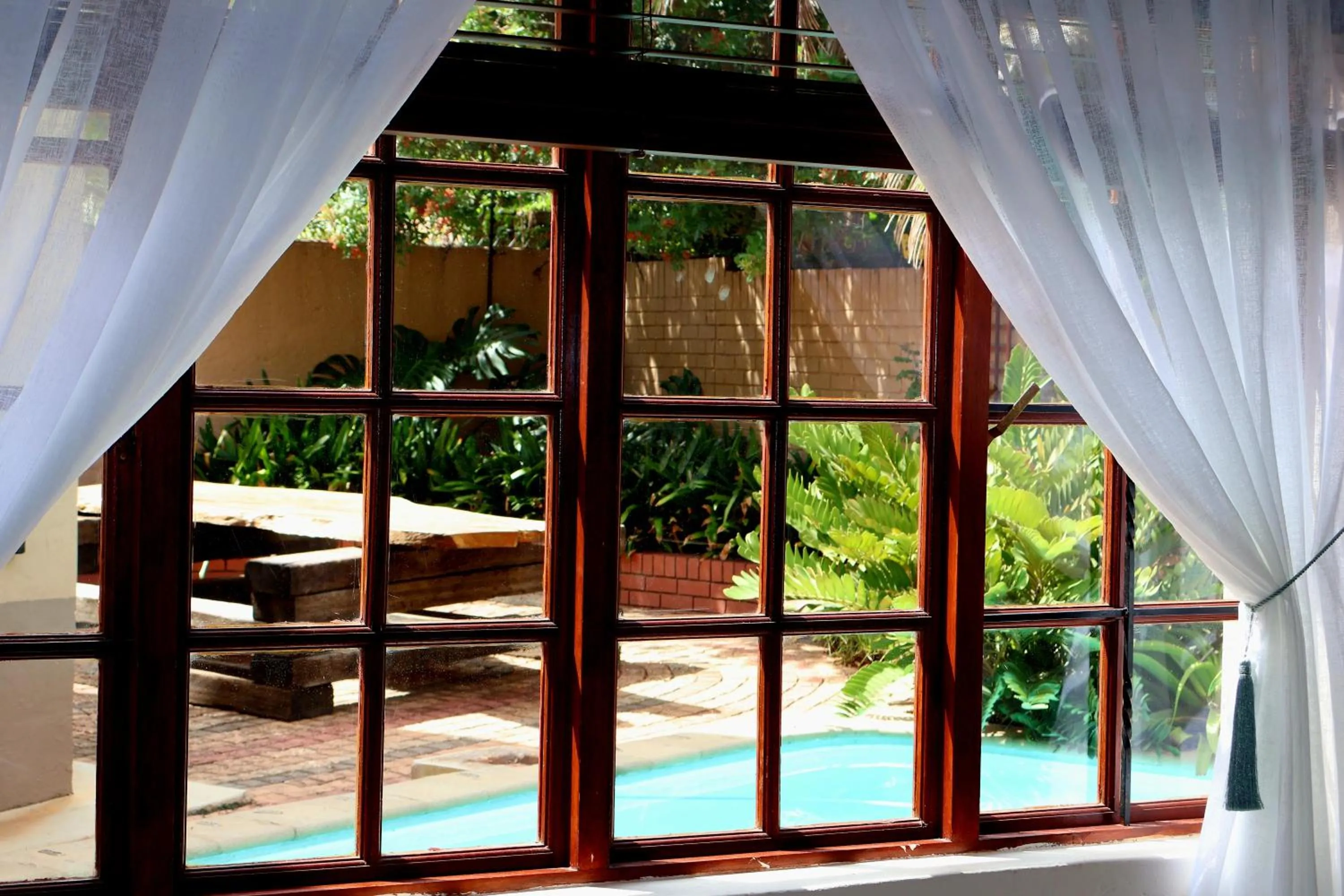 Garden view in The Leopard Tree