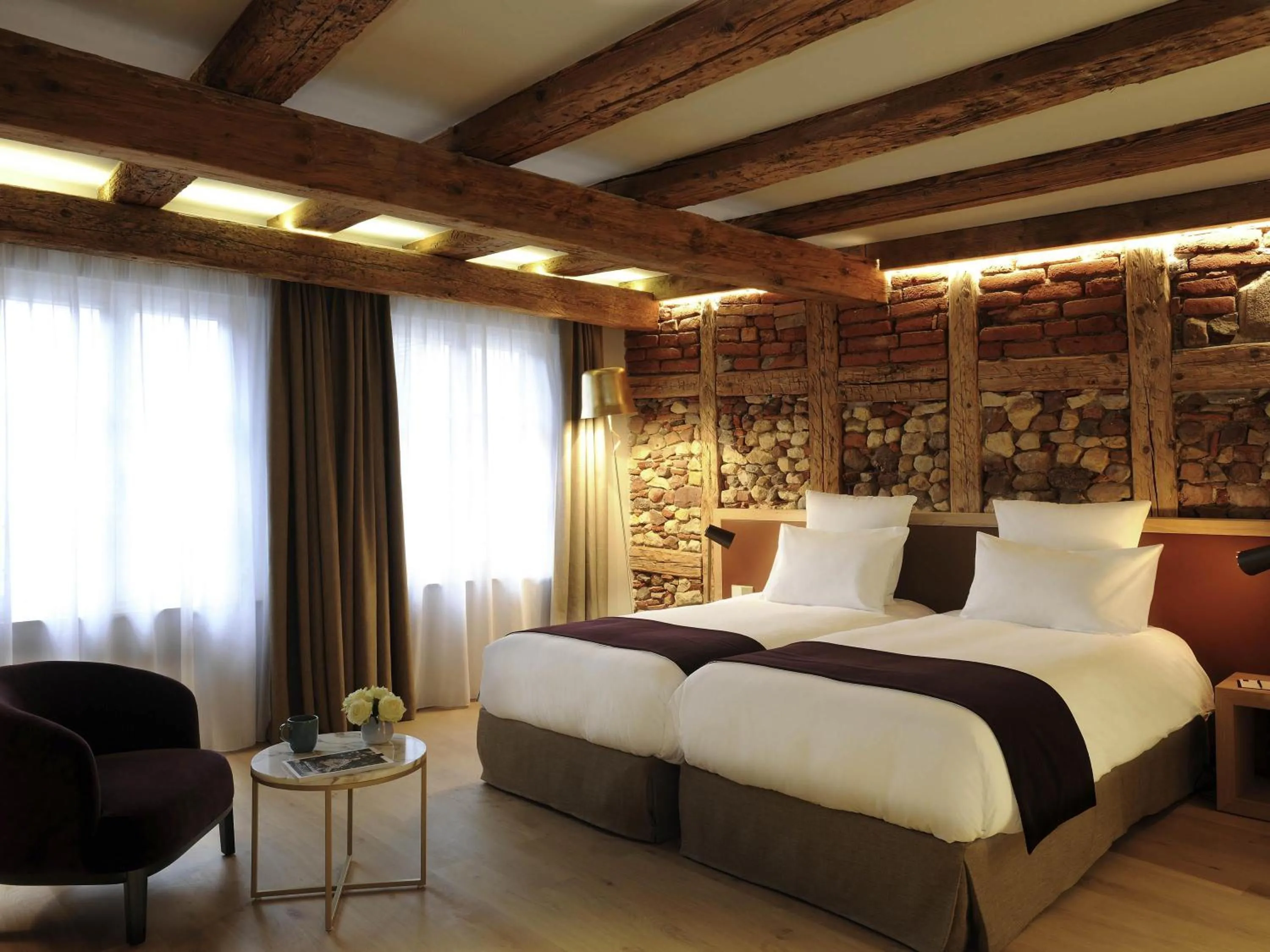 Bedroom, Bed in 5 Terres Hotel & Spa - MGallery Collection