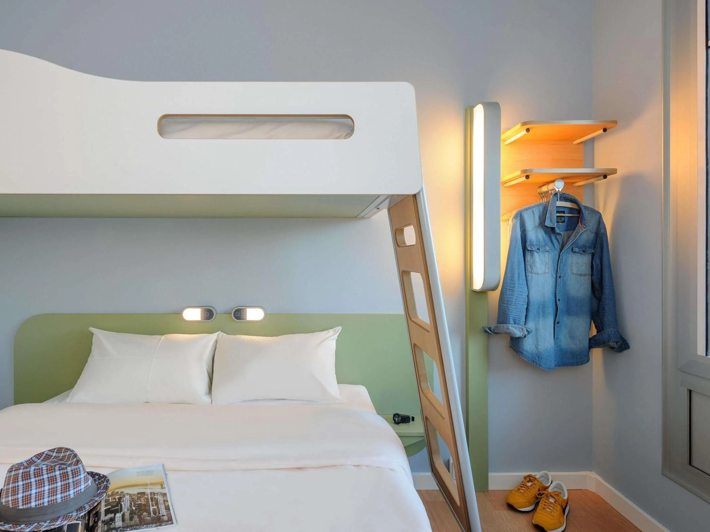 Bedroom, Bed in ibis budget Frankfurt City Ost