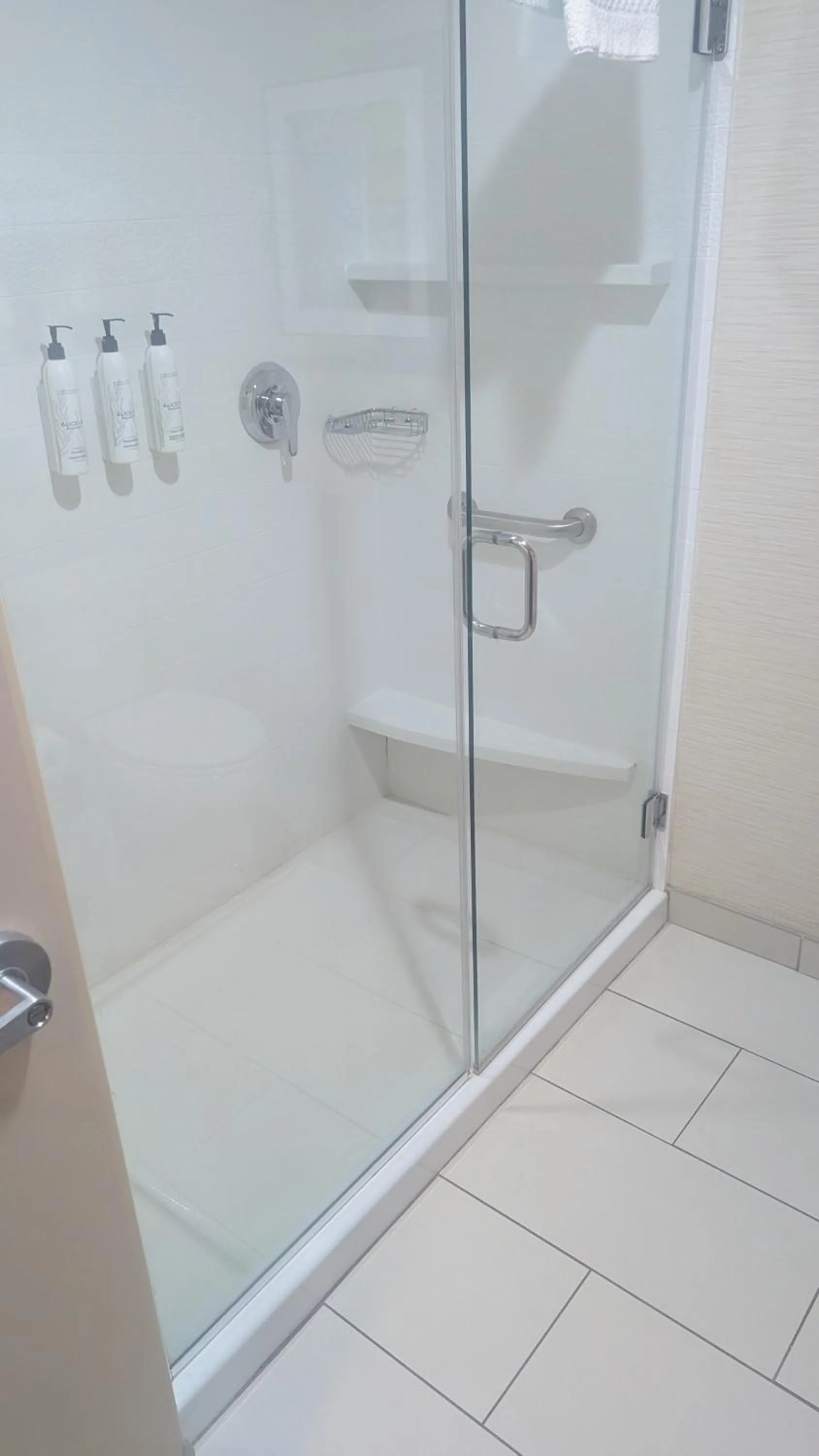 Shower in Fairfield Inn & Suites by Marriott Detroit Troy