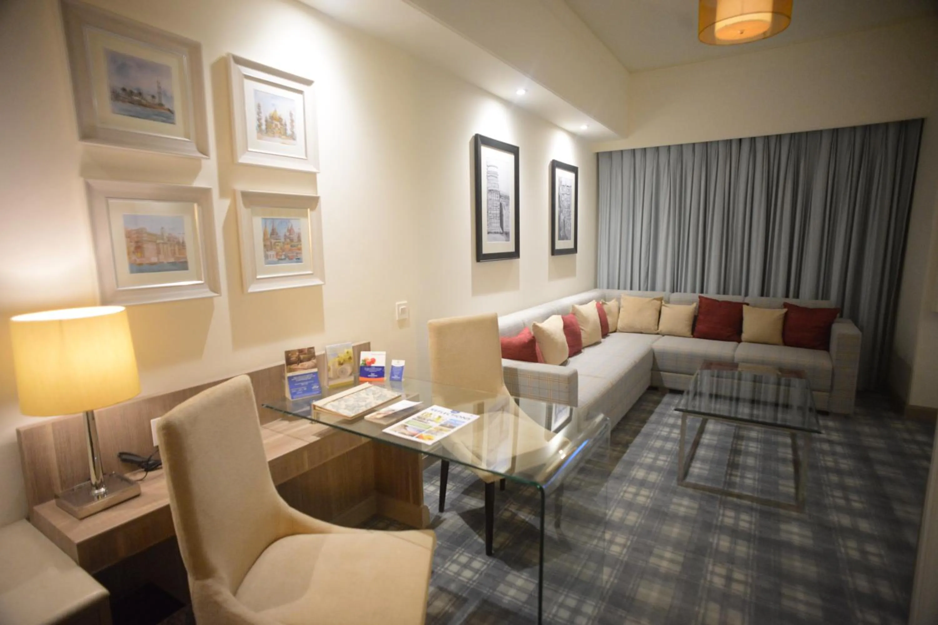 Seating area in Efcee Sarovar Premiere Bhavnagar