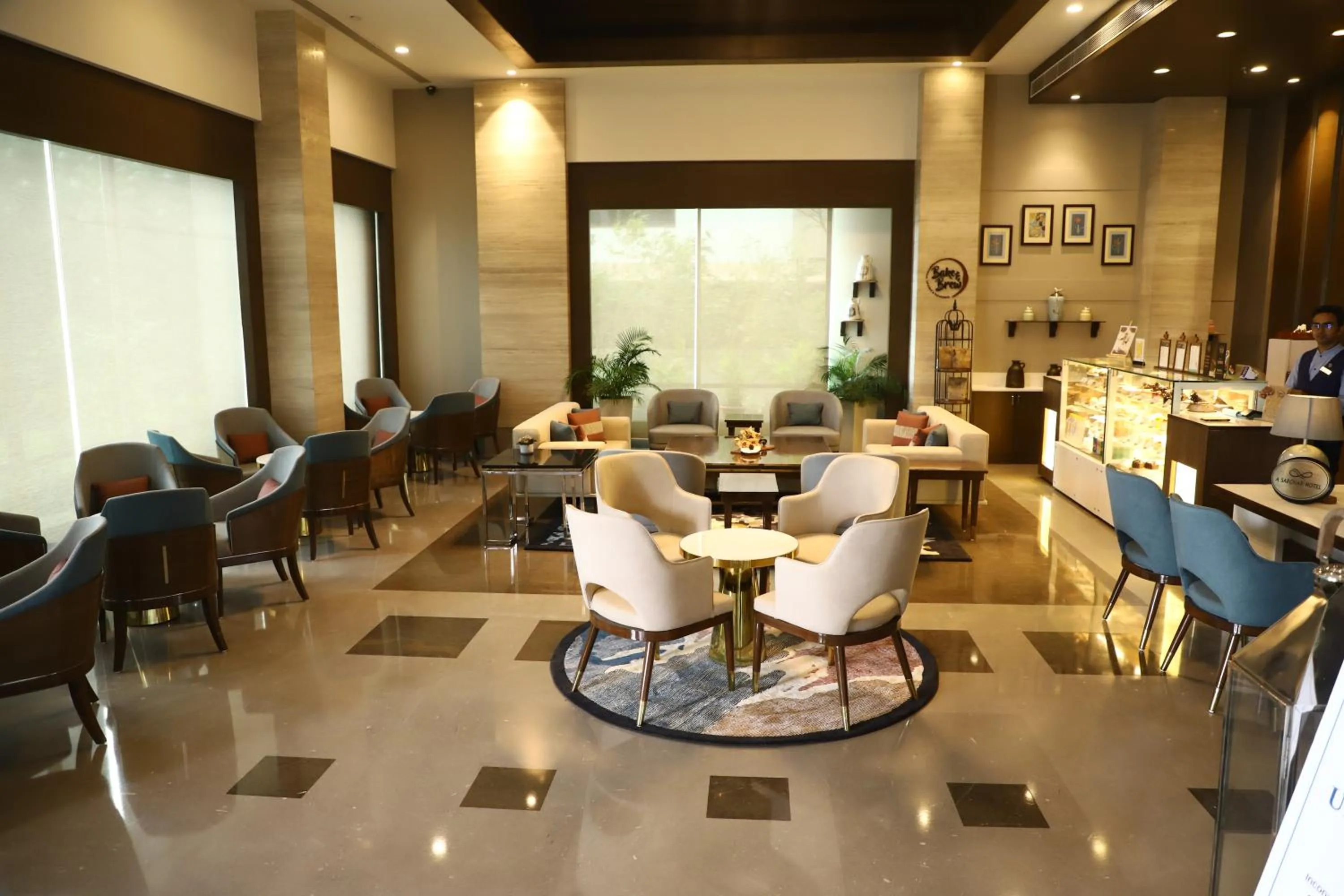 Lobby or reception in Efcee Sarovar Premiere Bhavnagar