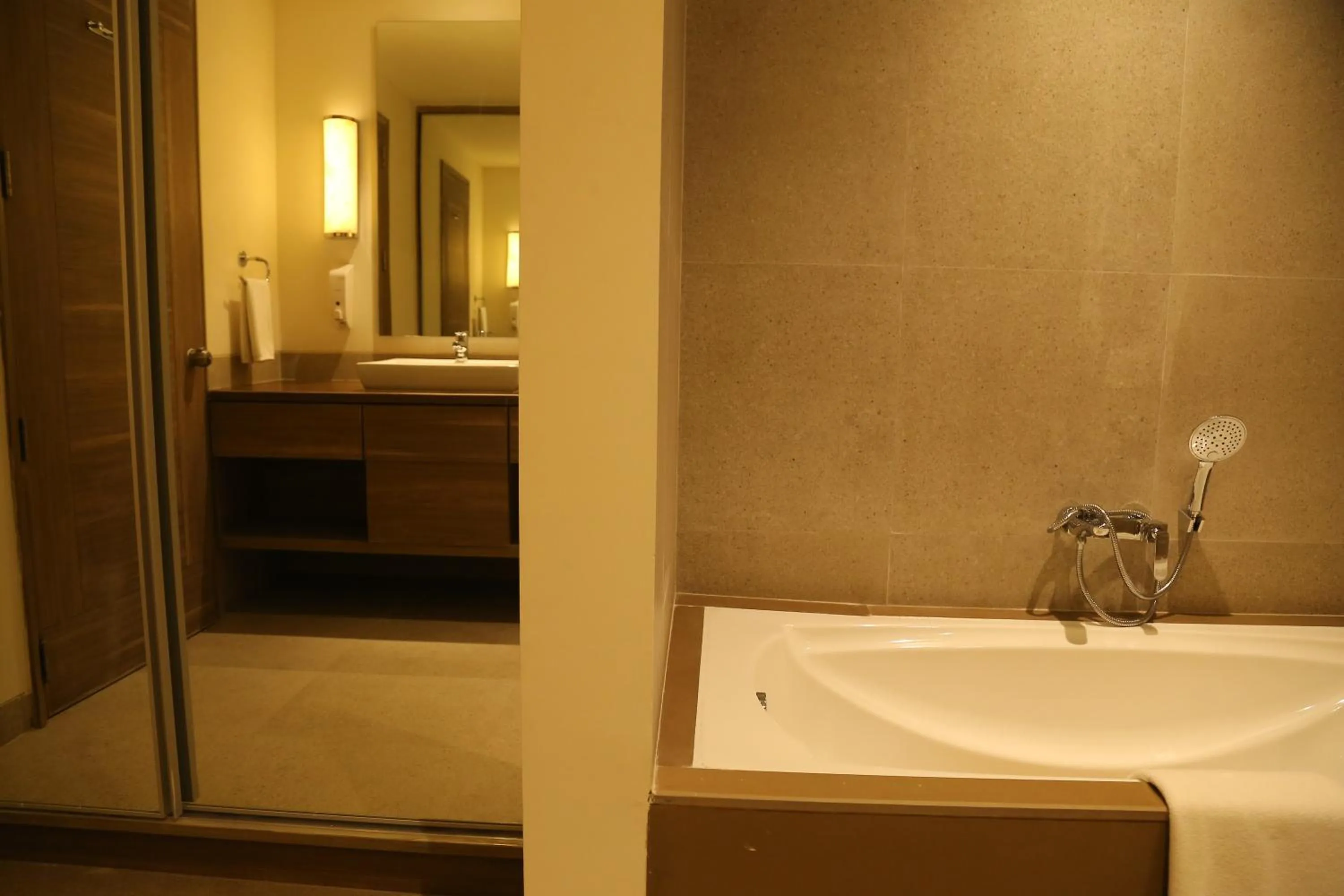 Bathroom in Efcee Sarovar Premiere Bhavnagar