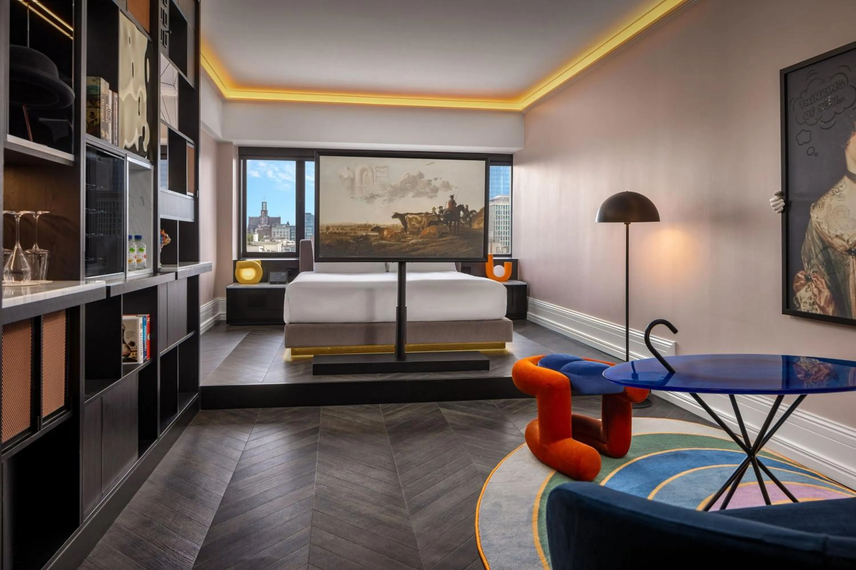 Photo of the whole room, Bed in Cardo Brussels, Autograph Collection