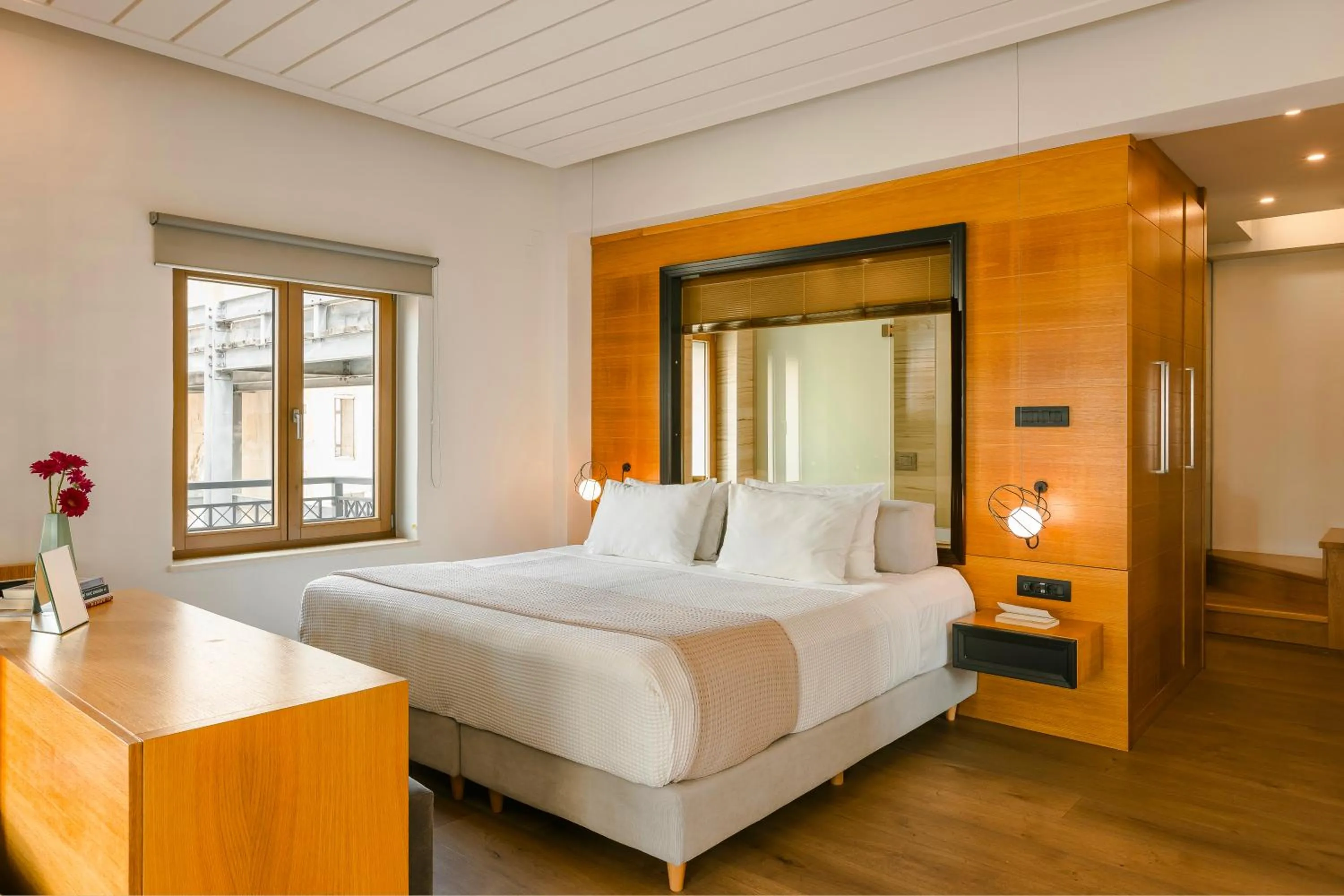 Bed in Querini Luxury Suites