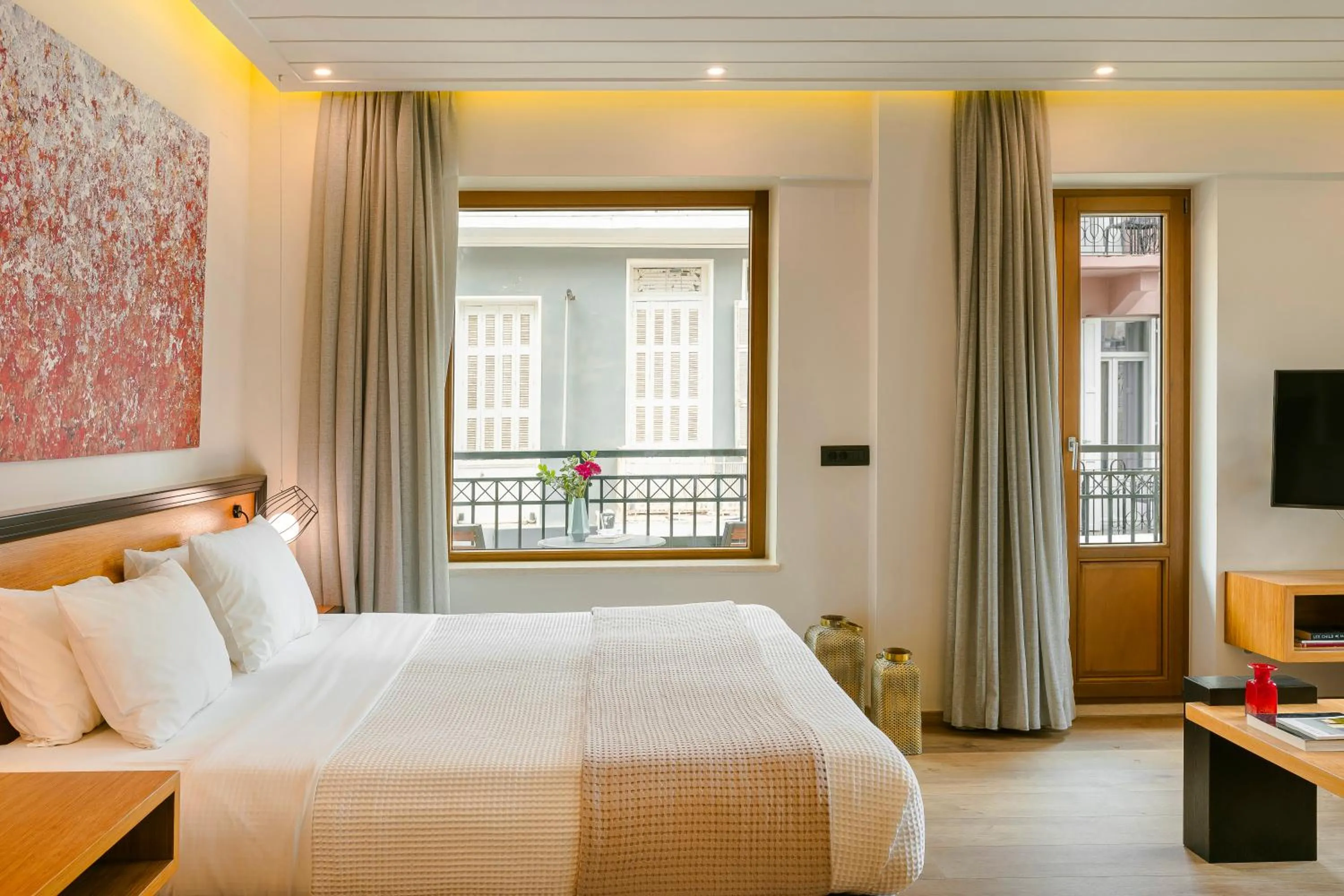 Bedroom in Querini Luxury Suites