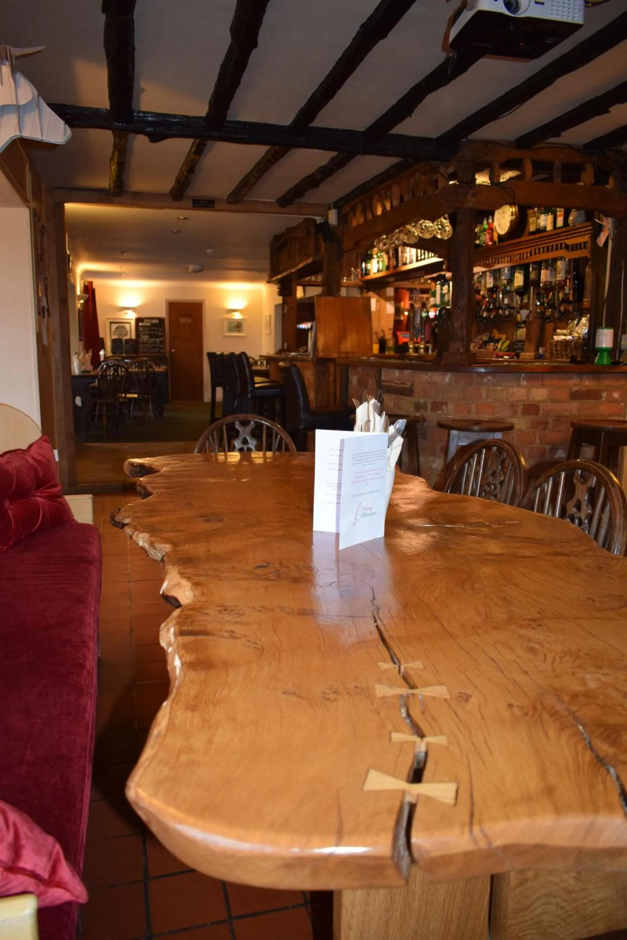 Dining area in The Swan at Great Kimble