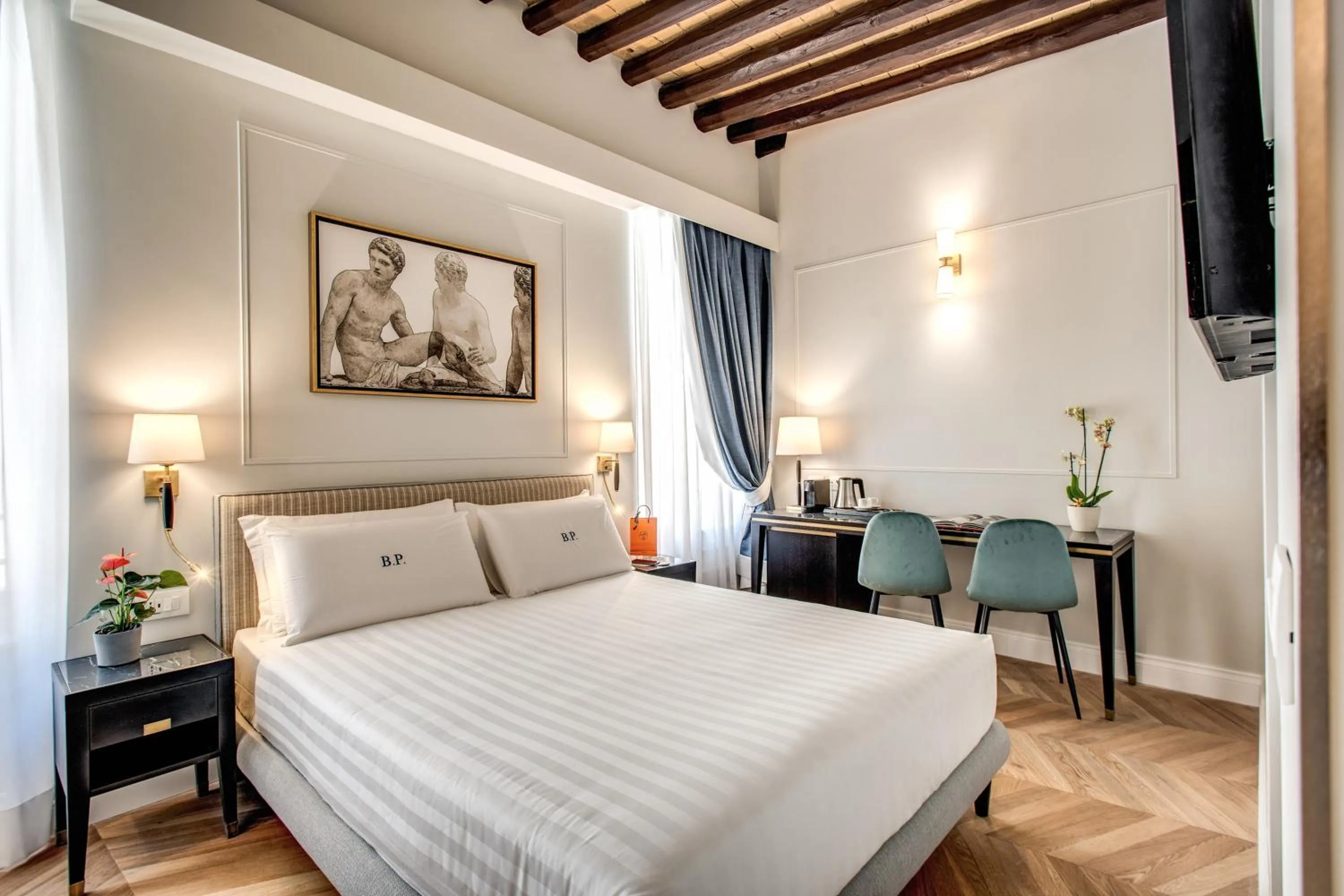 Bedroom, Bed in Babuino Palace&Suites