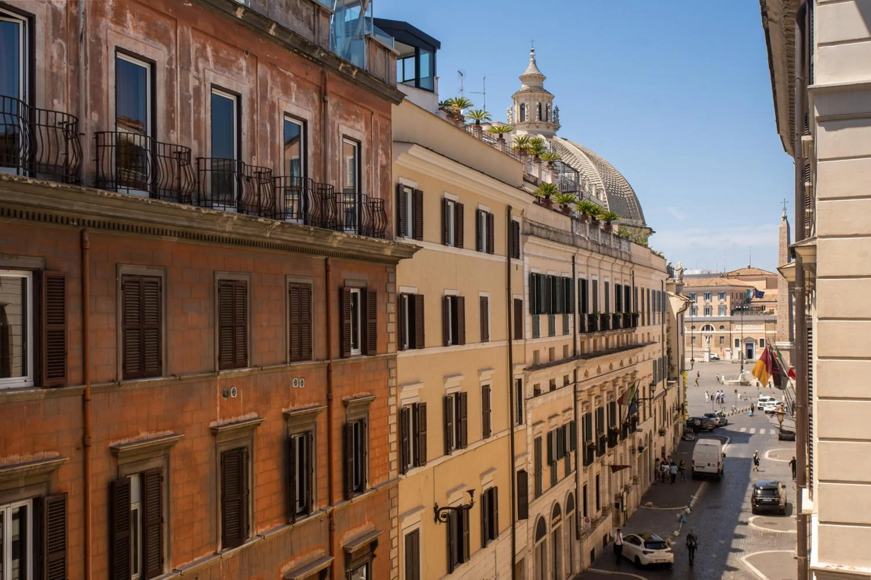 Quiet street view in Babuino Palace&Suites