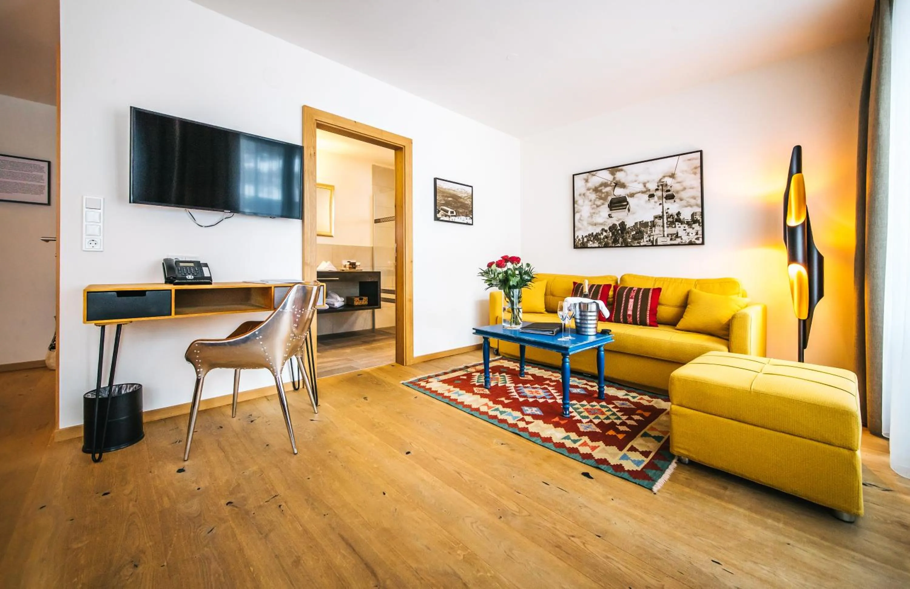 Seating area in Hotel Andino