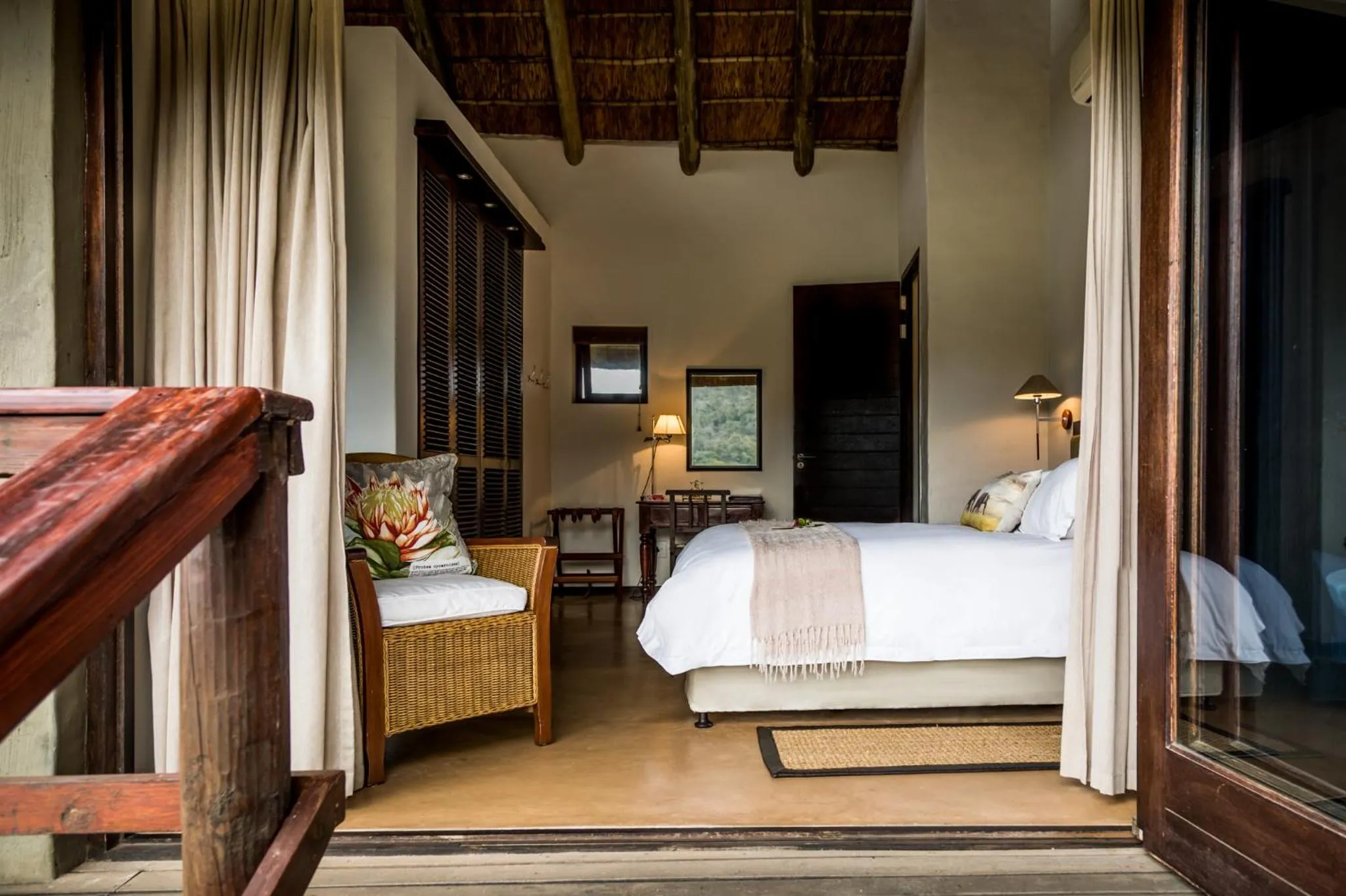 View (from property/room), Bed in Hopewell Private Game Reserve