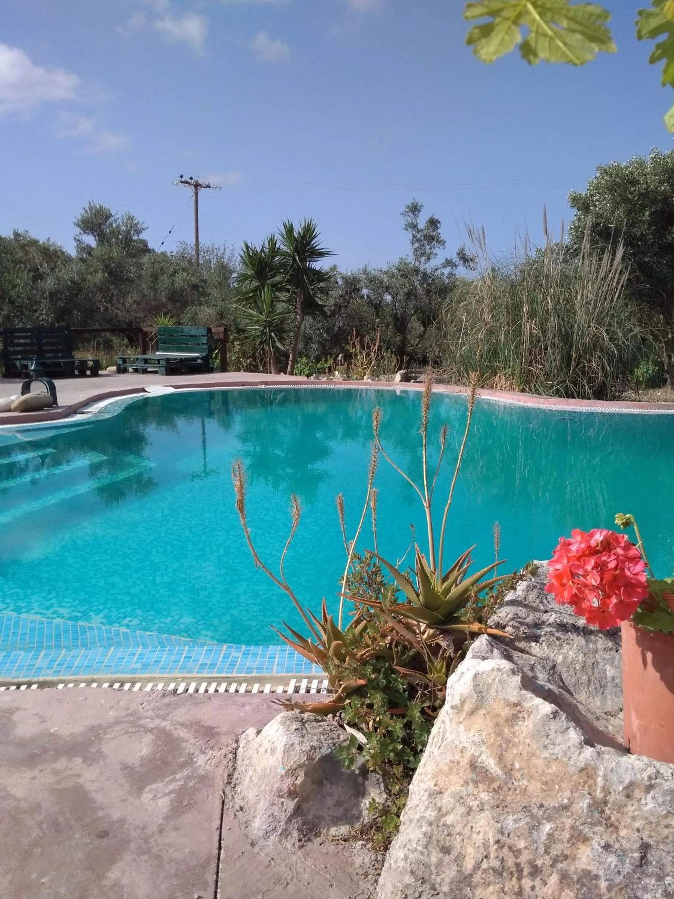 Swimming pool in Volidiera Guesthouse