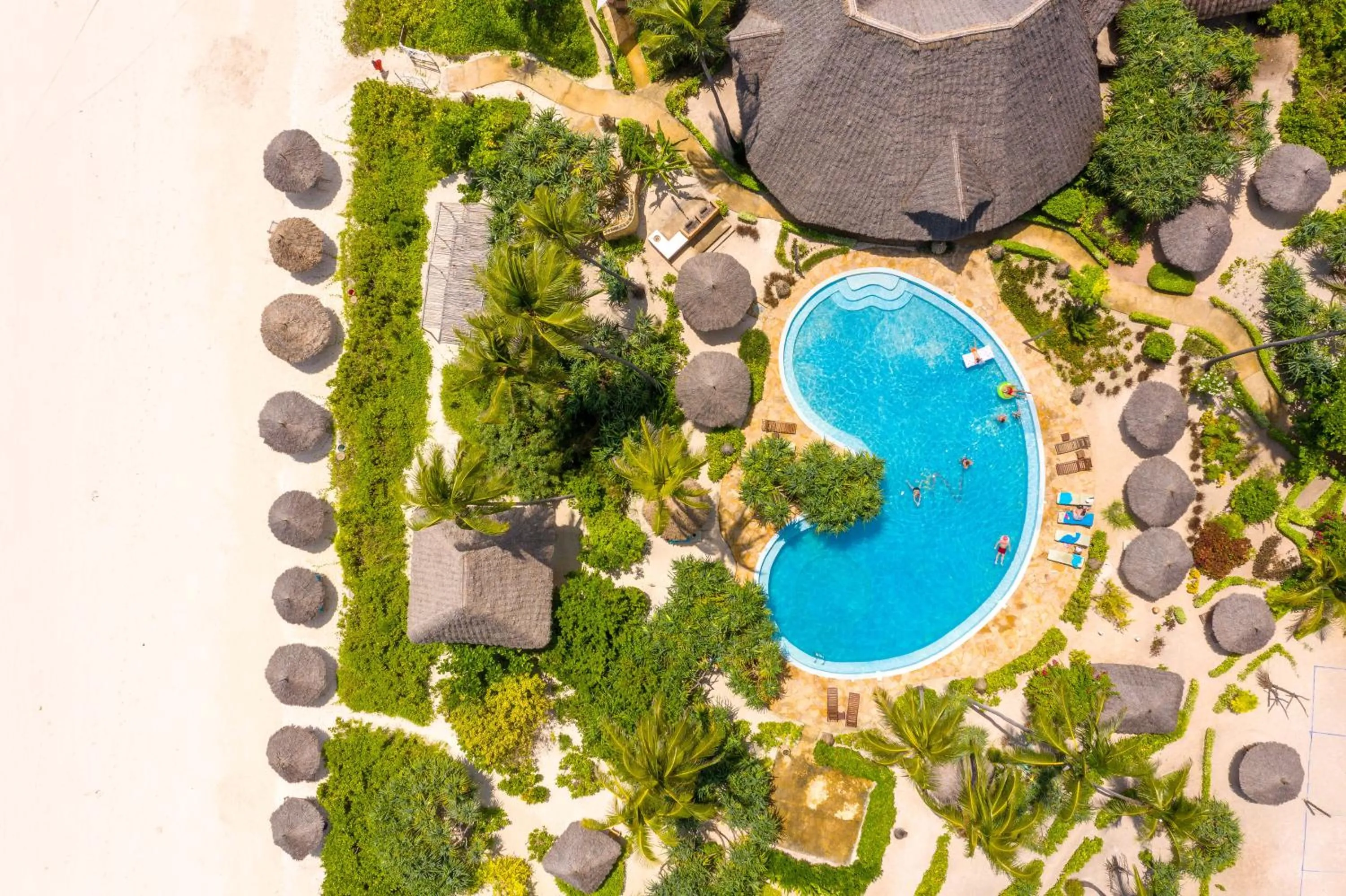 Bird's eye view in Zanzibar Queen Hotel