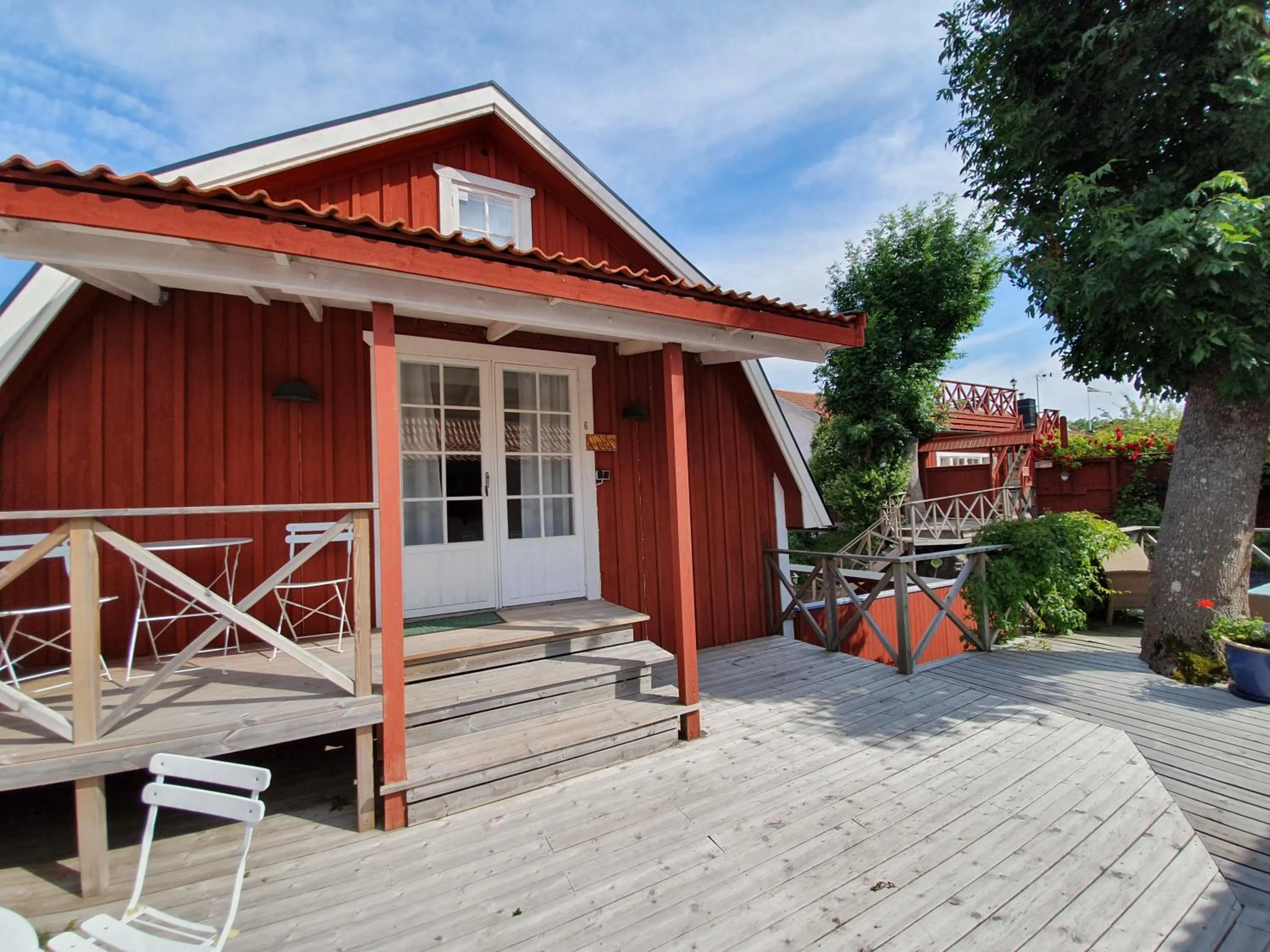 Balcony/Terrace in Gårdshotell Klockargården Öregrund