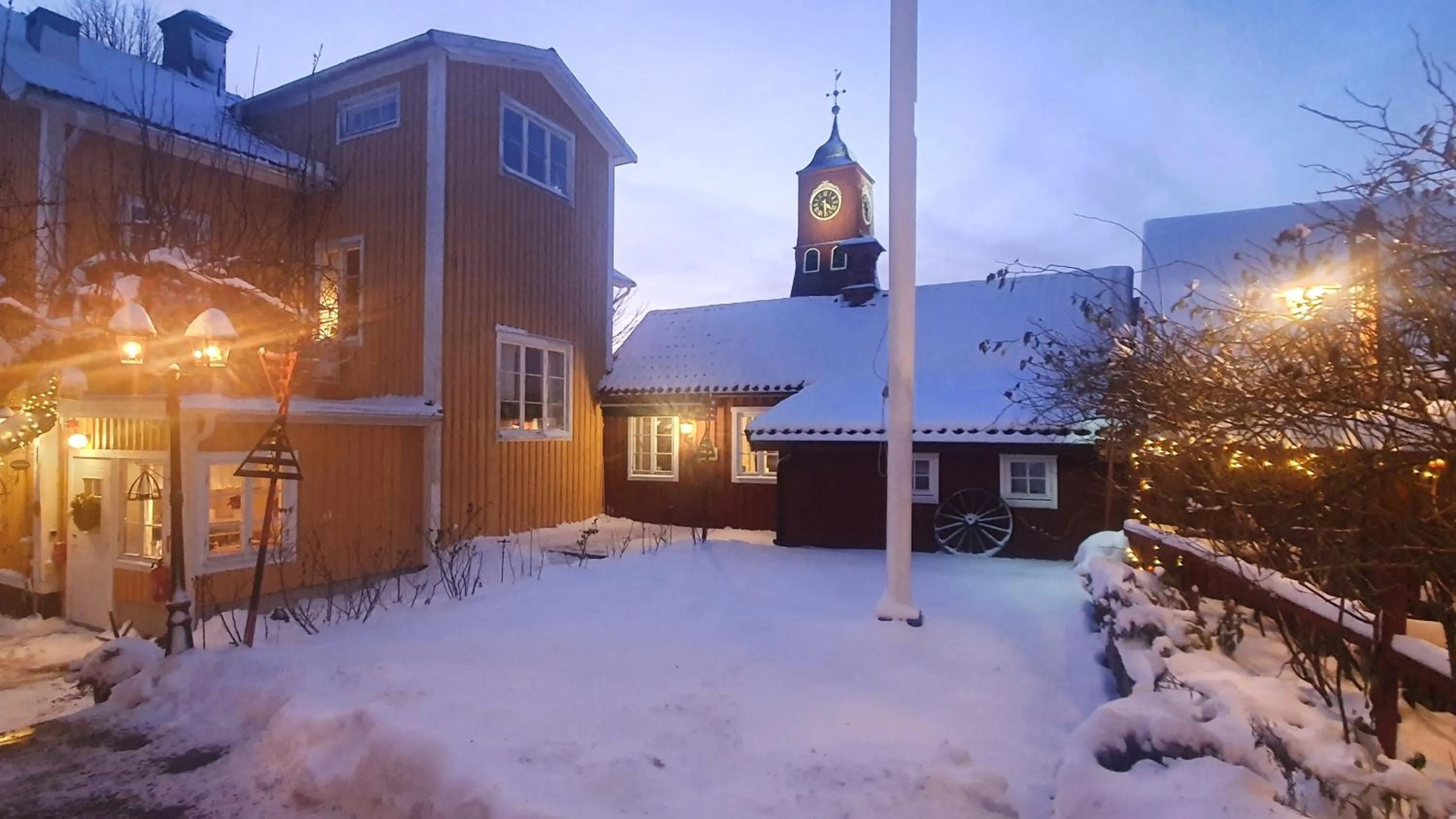 Winter in Gårdshotell Klockargården Öregrund