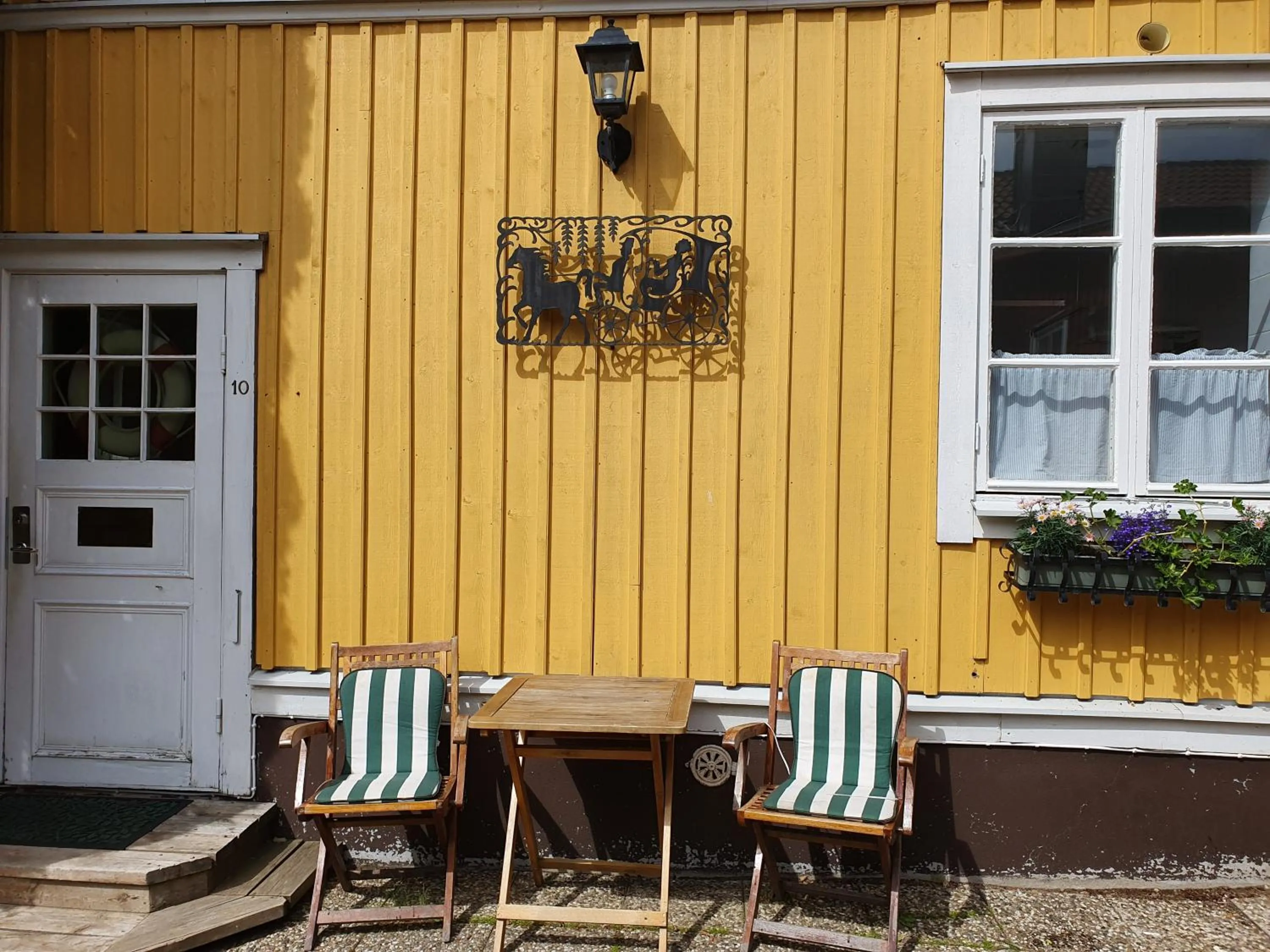 Patio in Gårdshotell Klockargården Öregrund