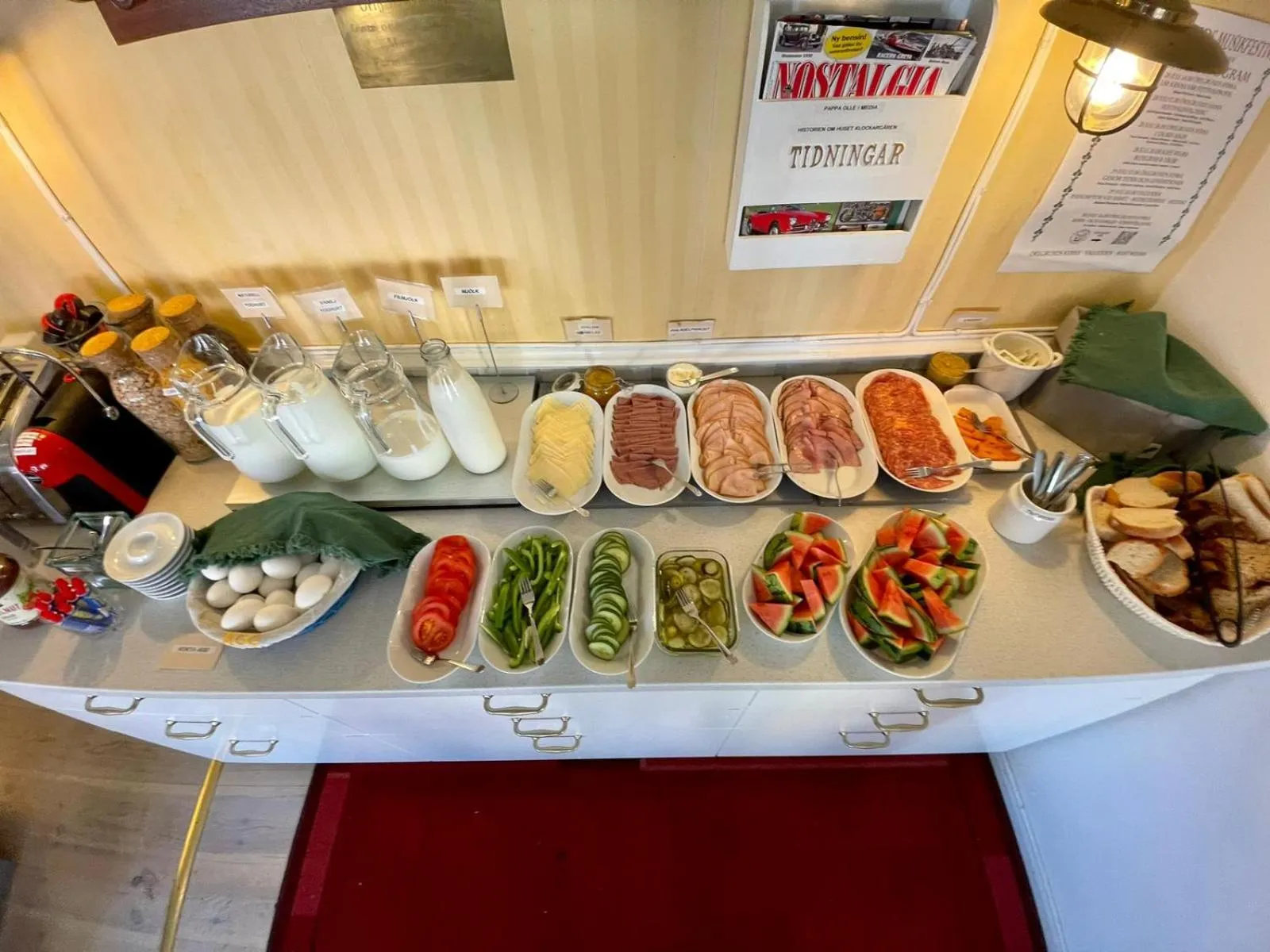 Buffet breakfast in Gårdshotell Klockargården Öregrund