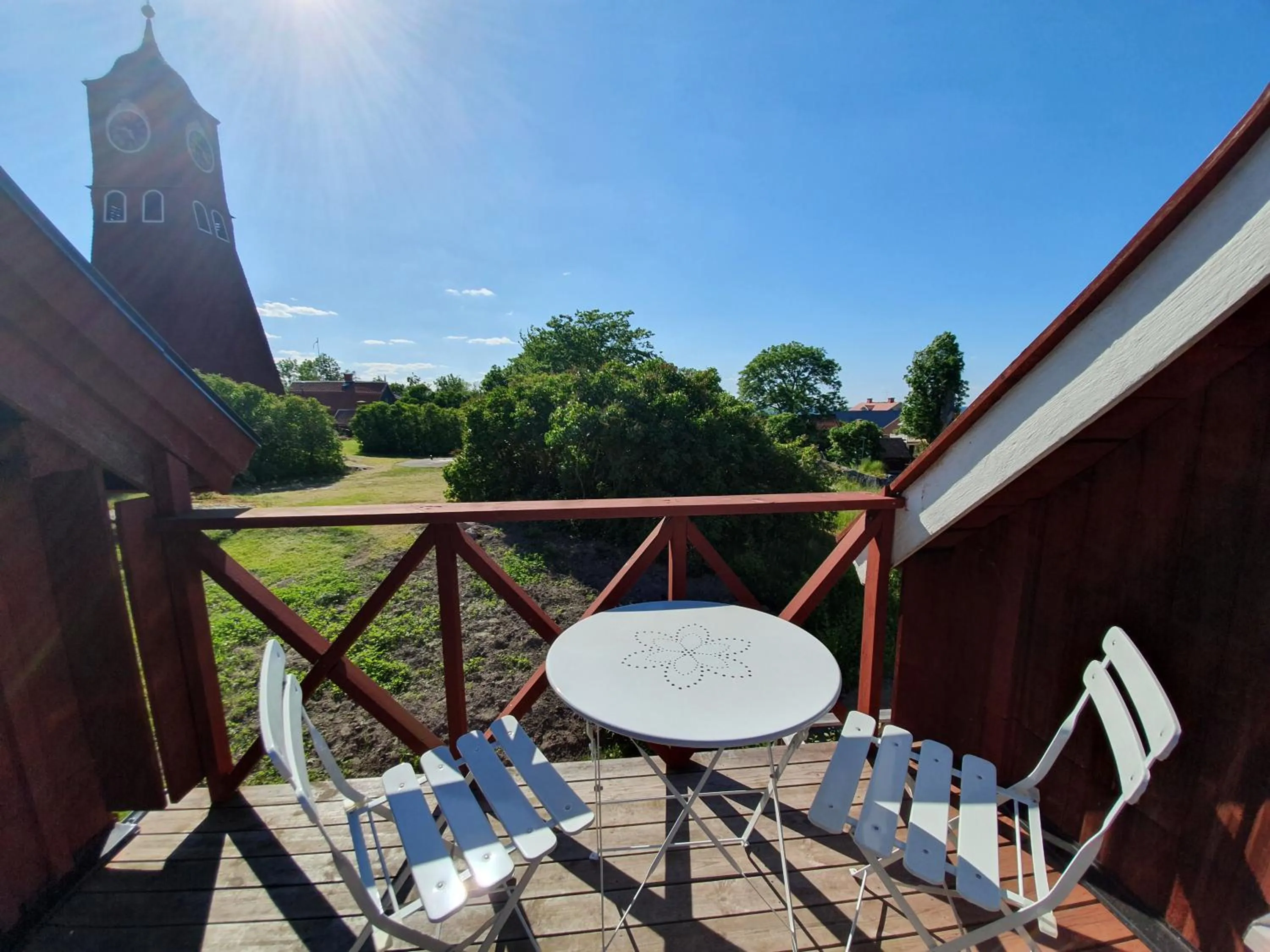 Patio in Gårdshotell Klockargården Öregrund