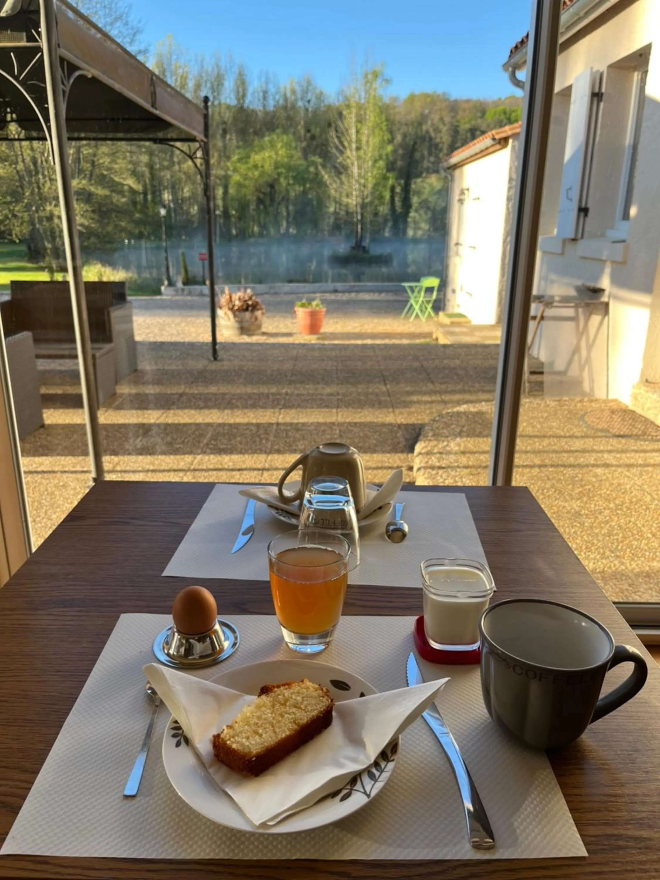Breakfast in Le Domaine de L'étang de Sandanet