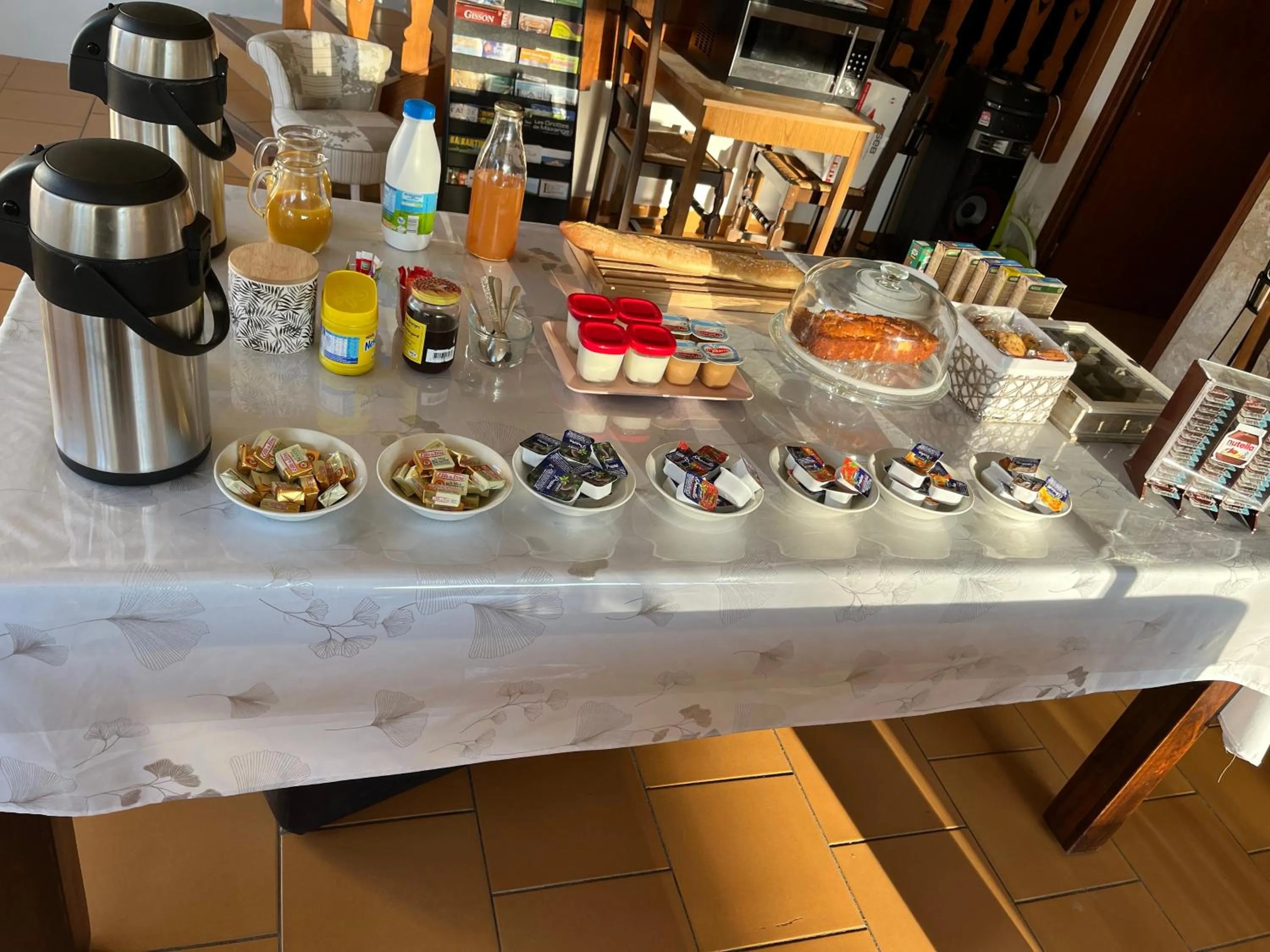 Breakfast in Le Domaine de L'étang de Sandanet