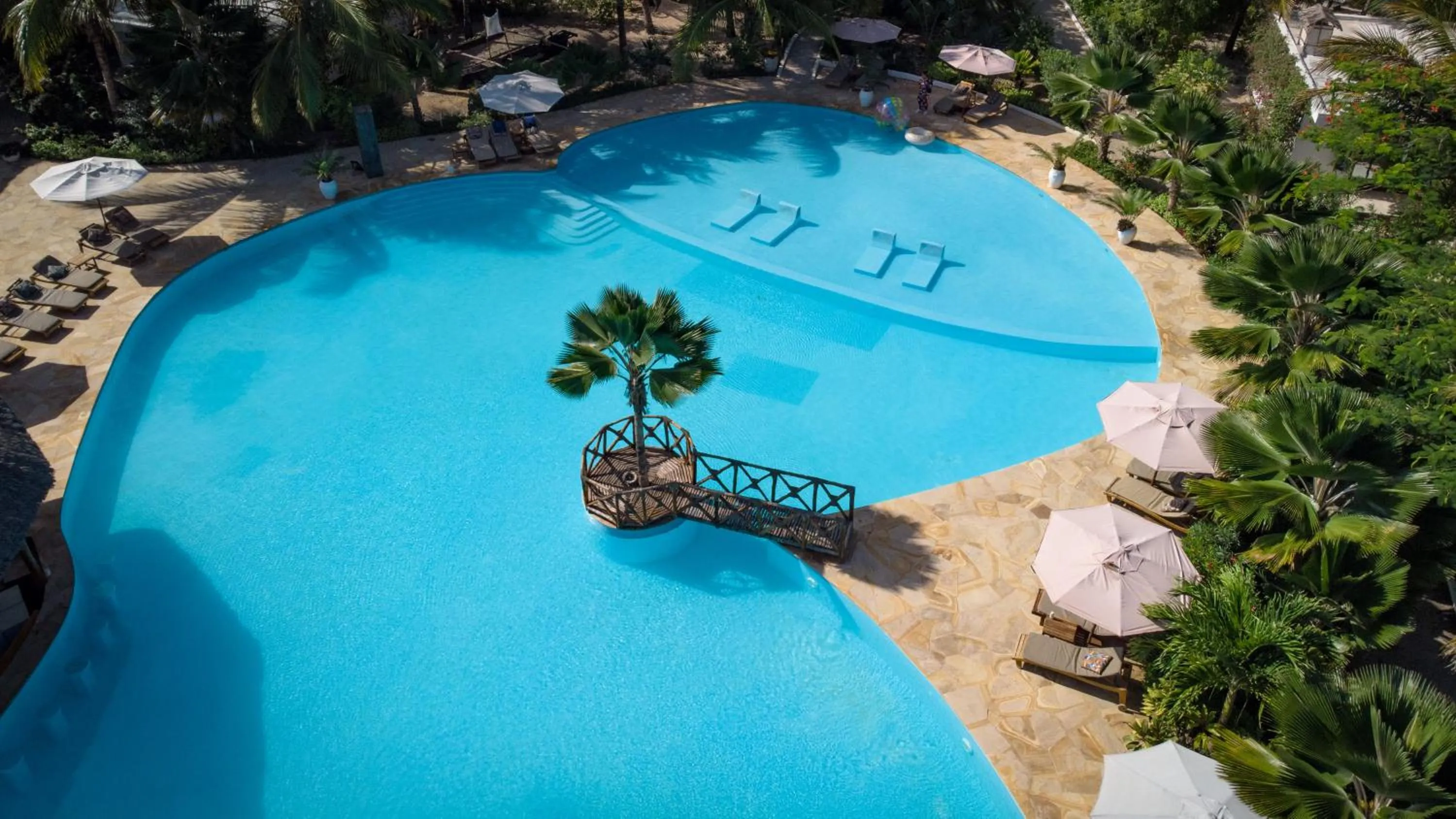 Bird's eye view in White Paradise Zanzibar