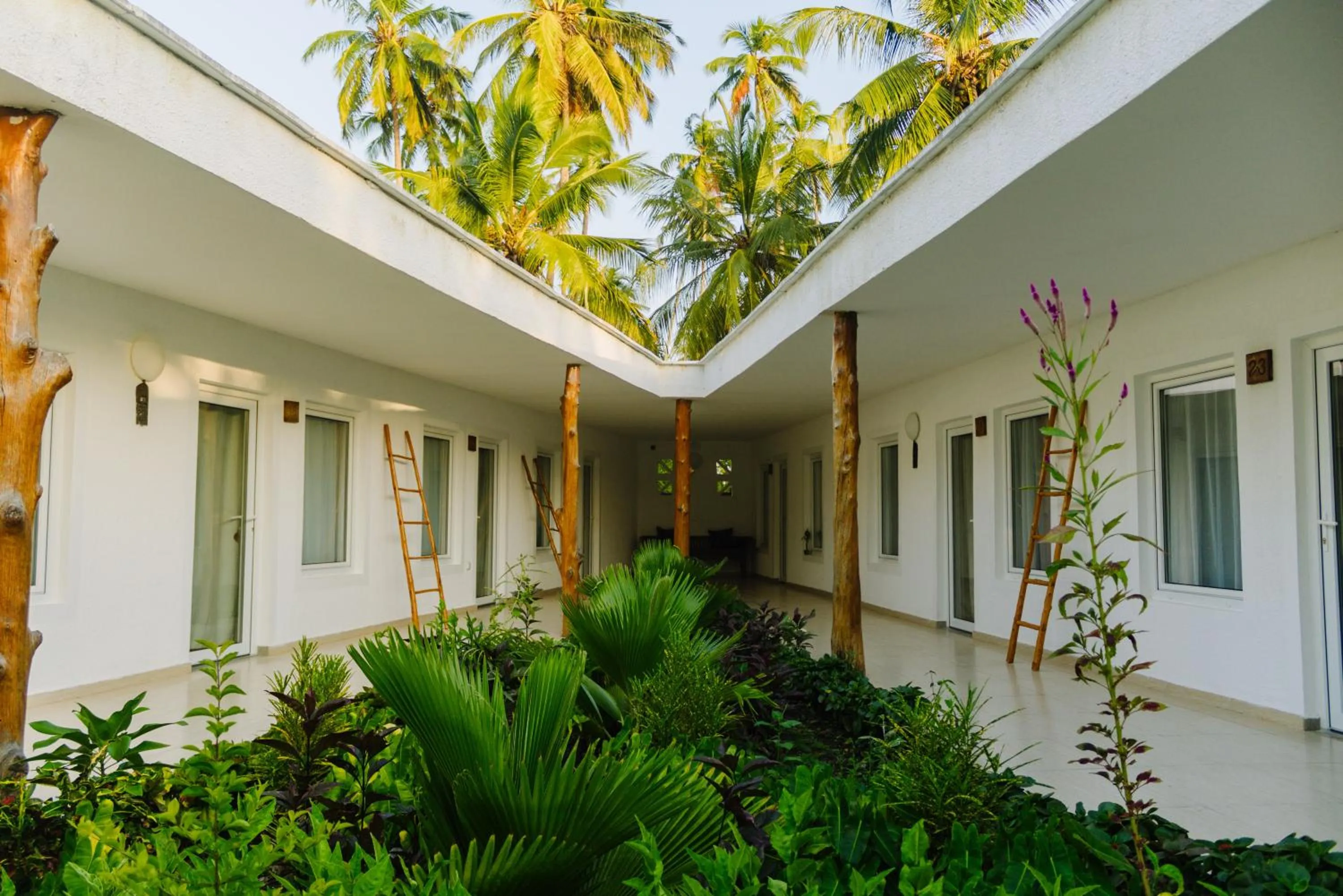 Inner courtyard view in White Paradise Zanzibar