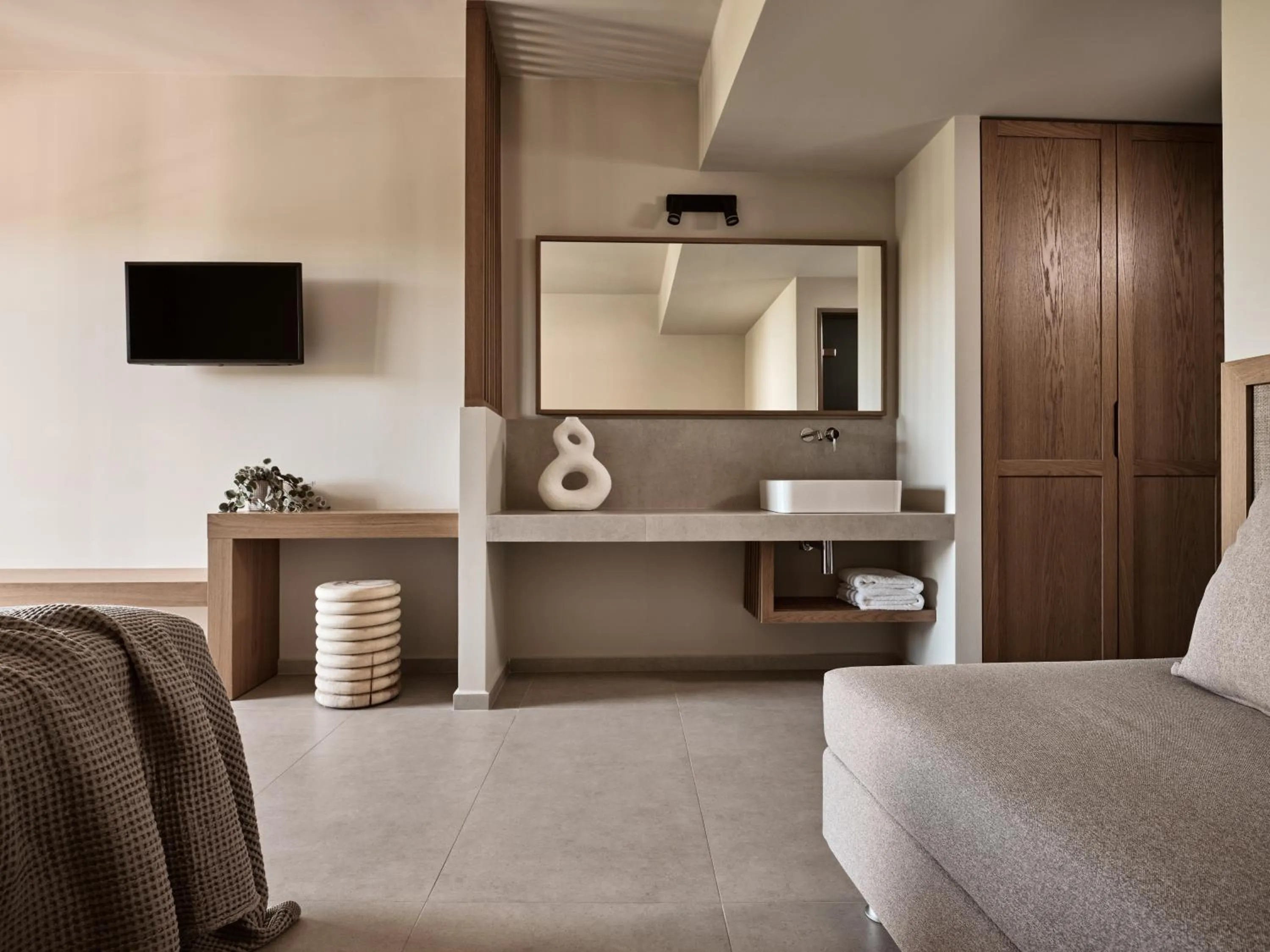 Bed in Alamis Hotel & Apartments