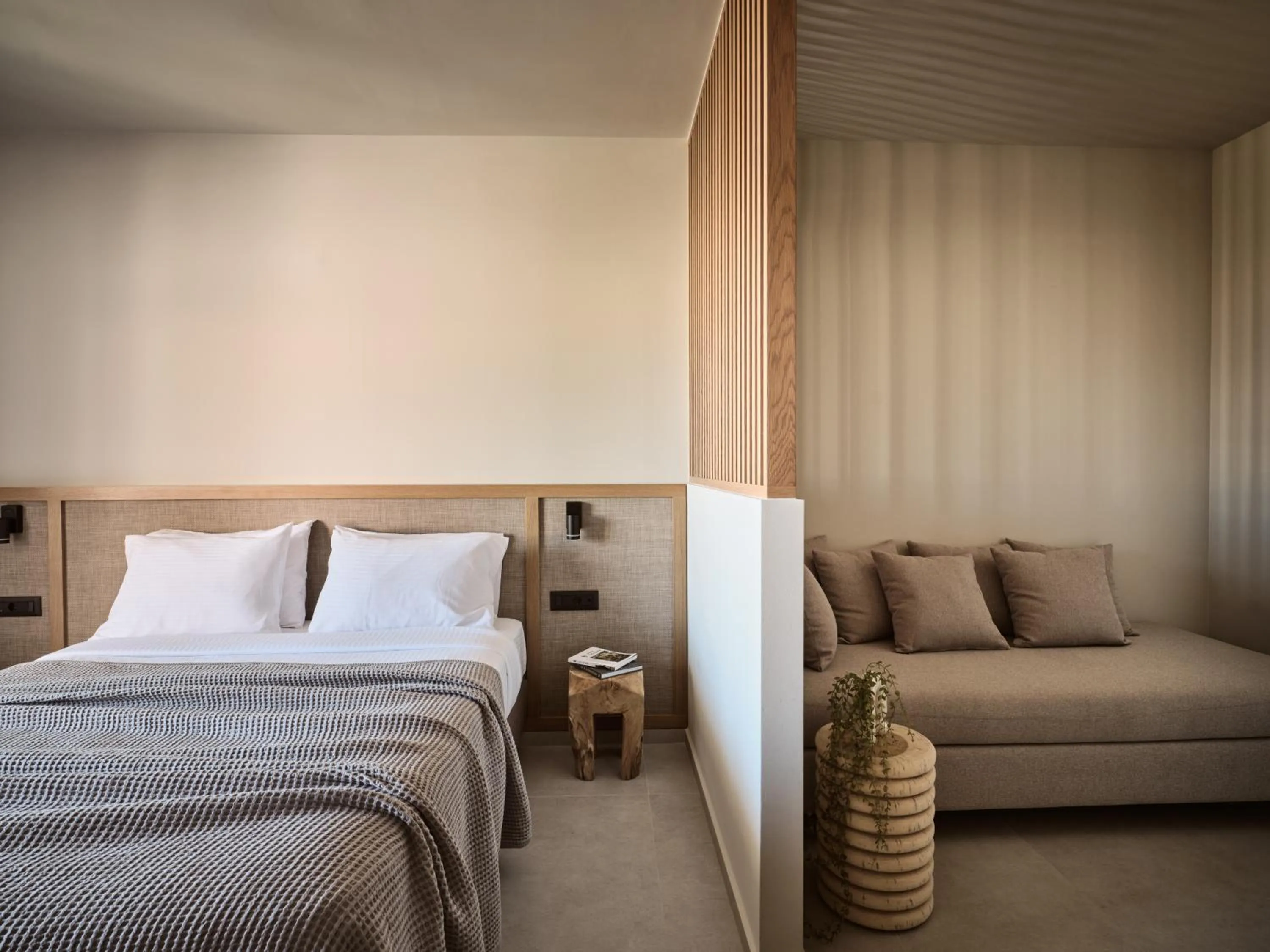 Bed in Alamis Hotel & Apartments