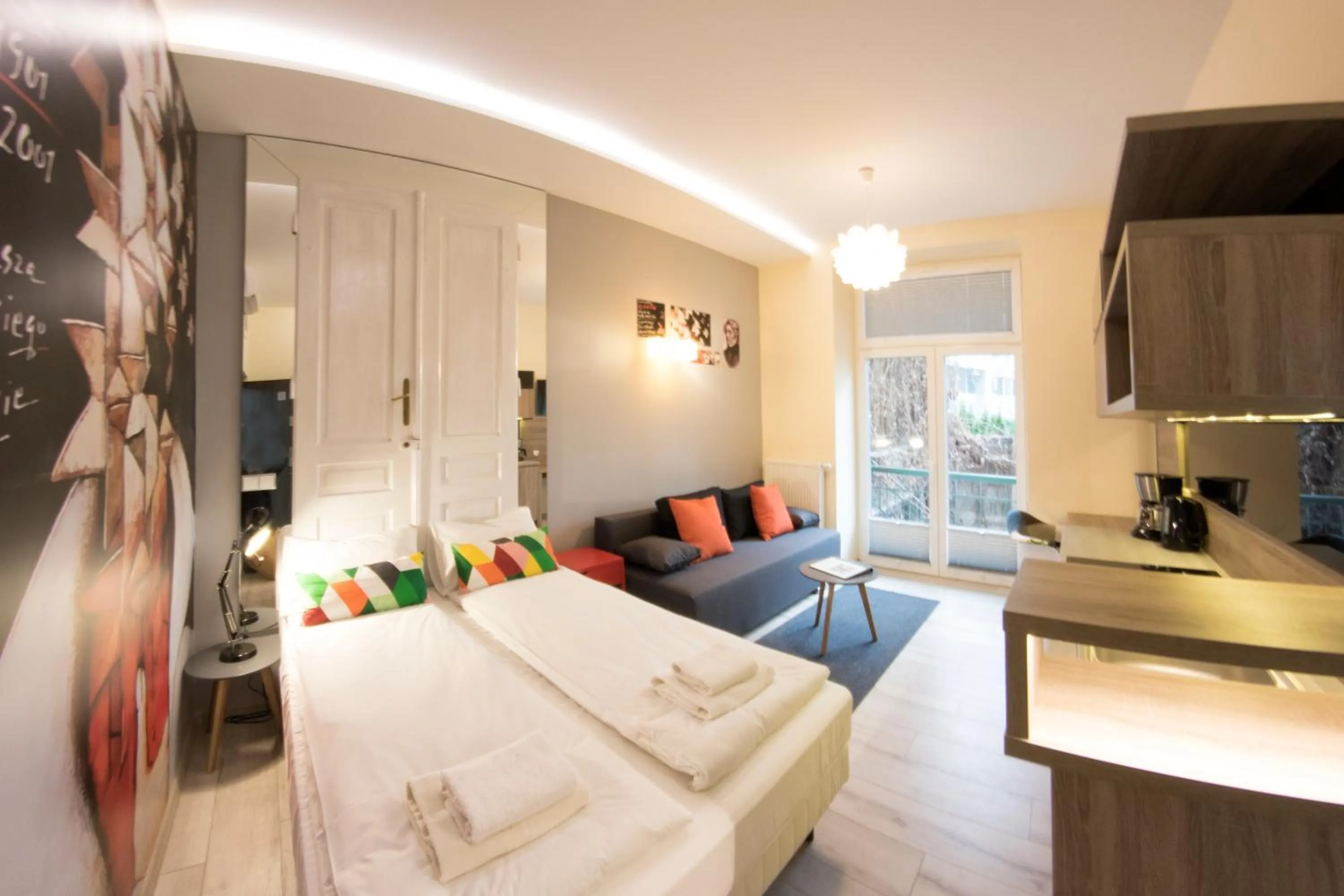 Bed in Yourplace M57 Apartments