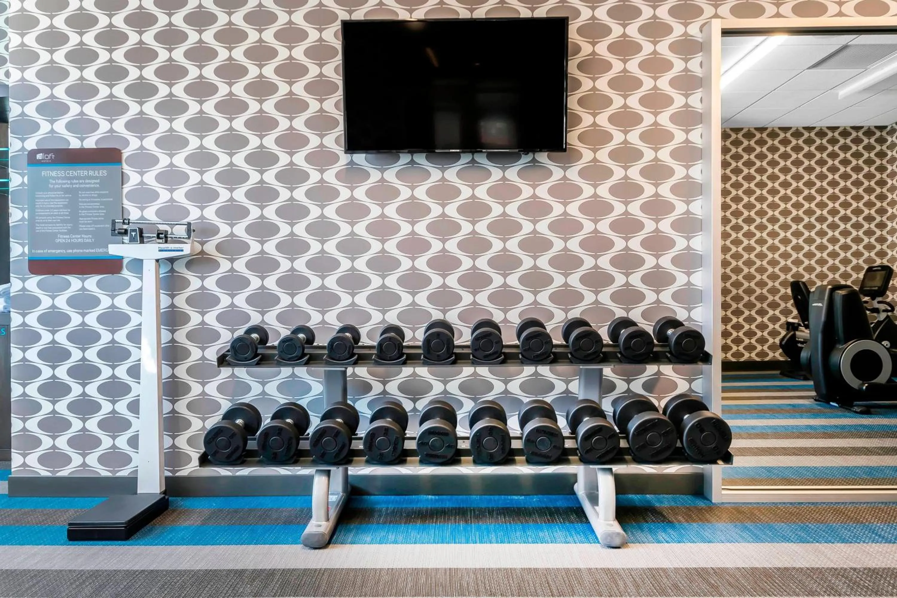 Fitness centre/facilities in Aloft Newport on the Levee