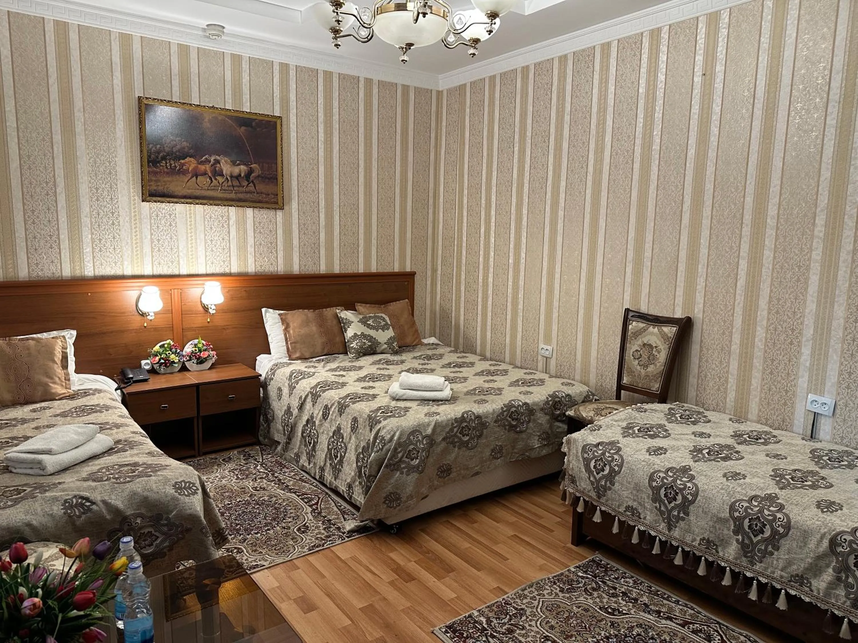 Bed in Sarbon Hotel Tashkent