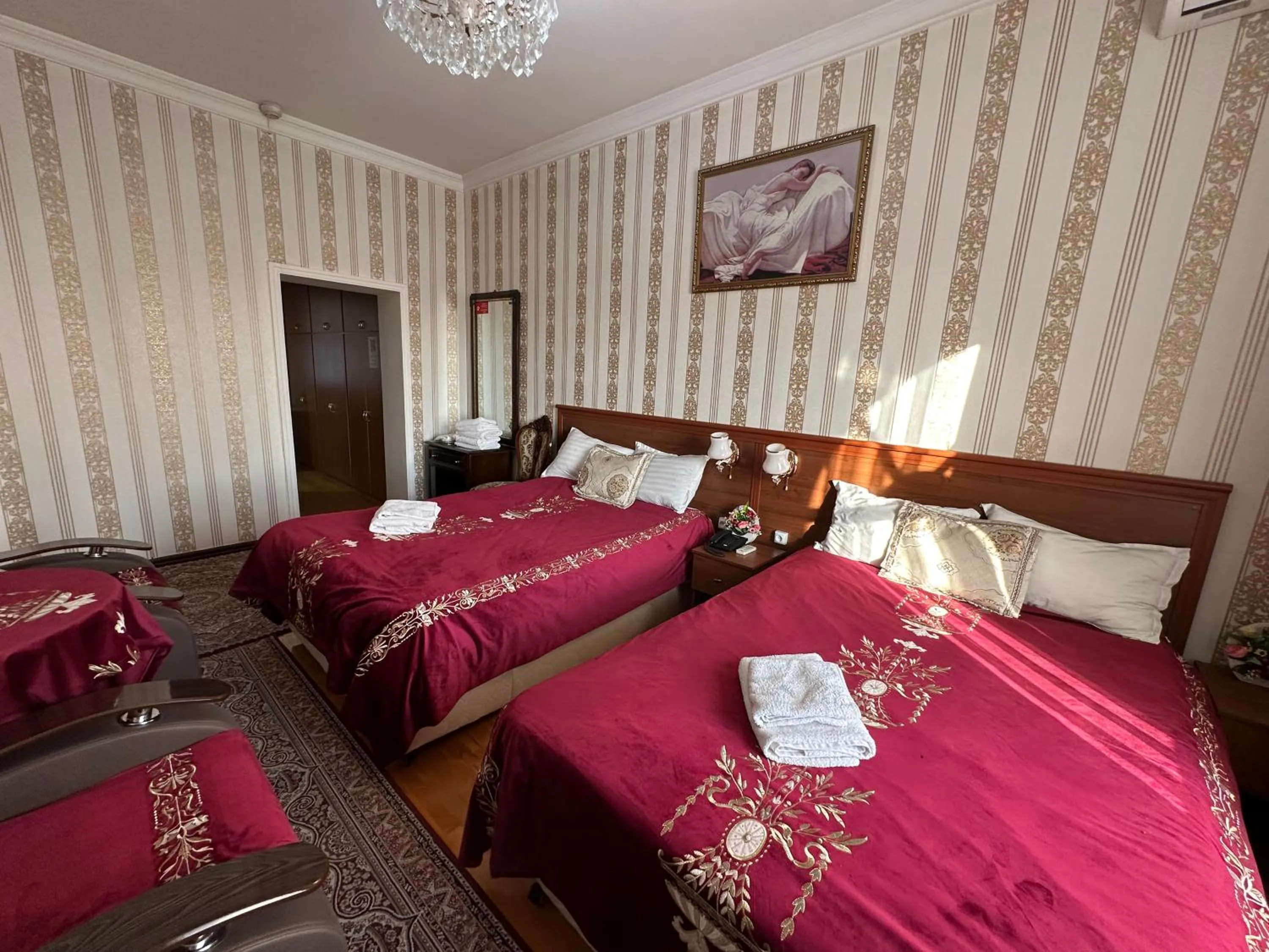 Bed in Sarbon Hotel Tashkent