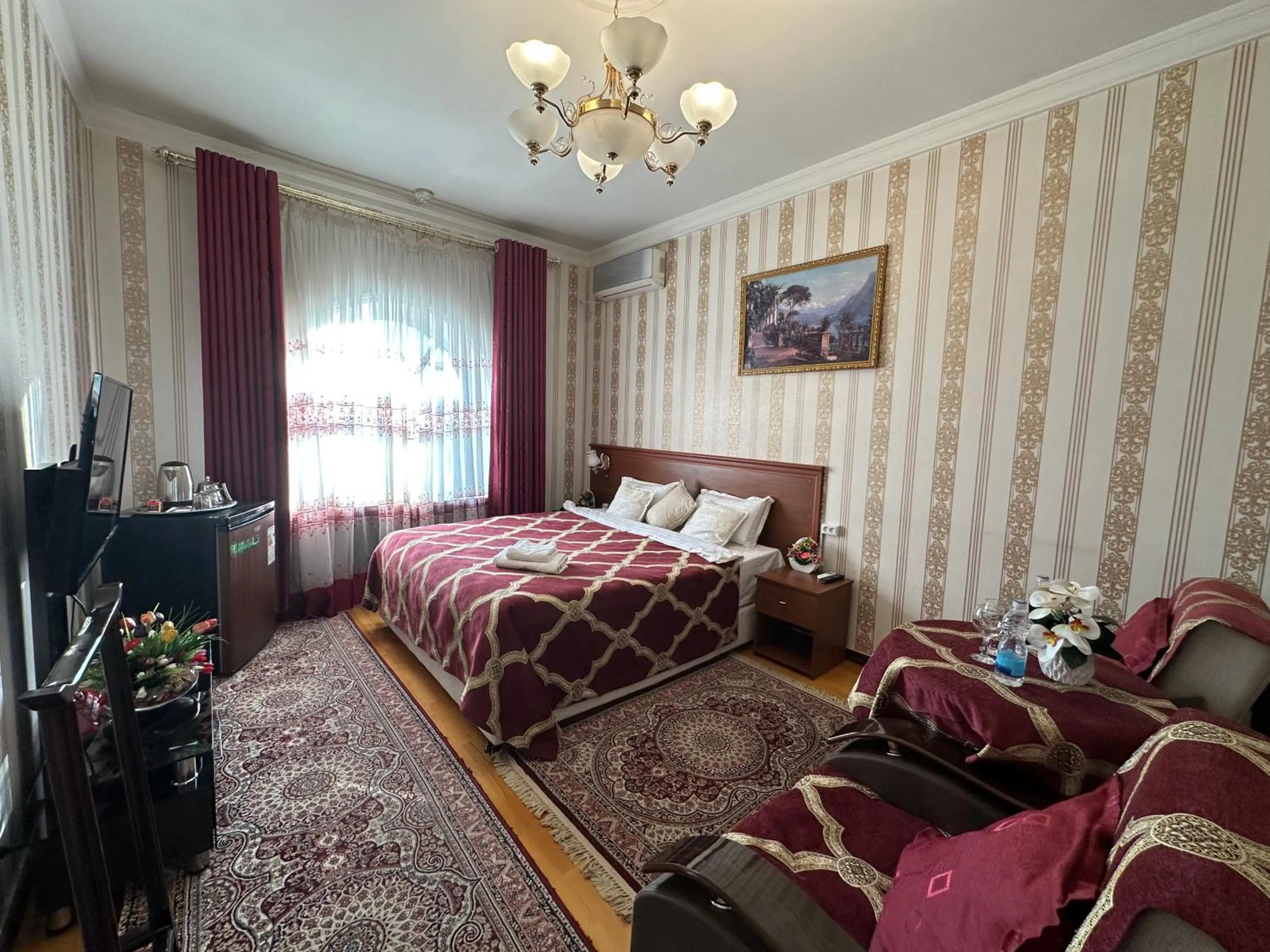 Bed in Sarbon Hotel Tashkent