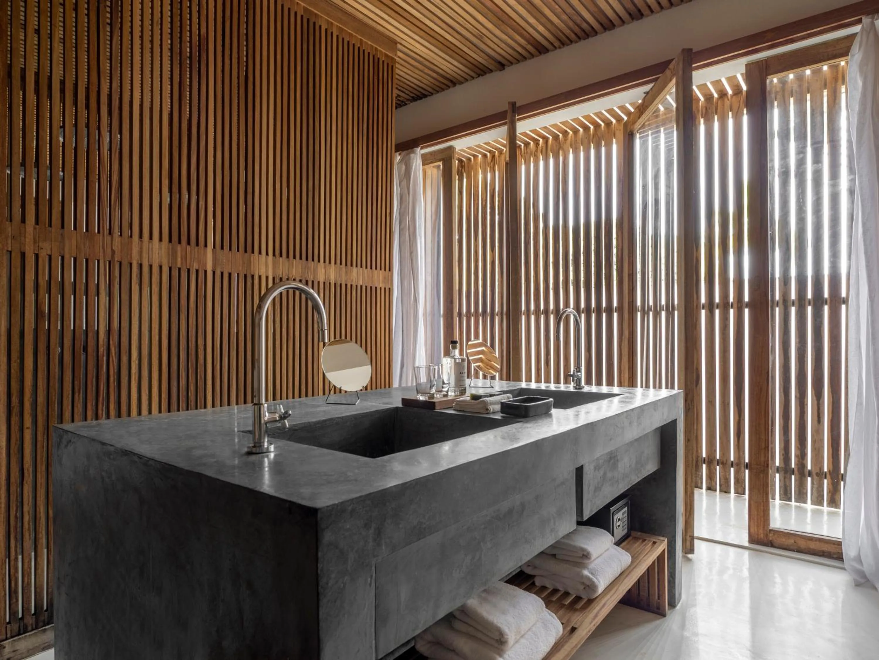 Bathroom in KA BRU Beach Boutique Hotel