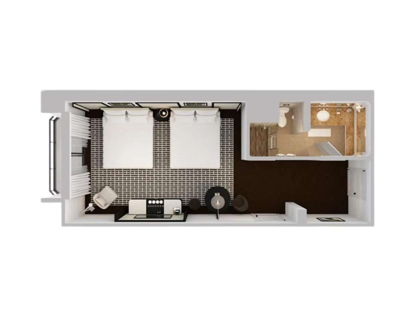 Floor plan in Pendry San Diego