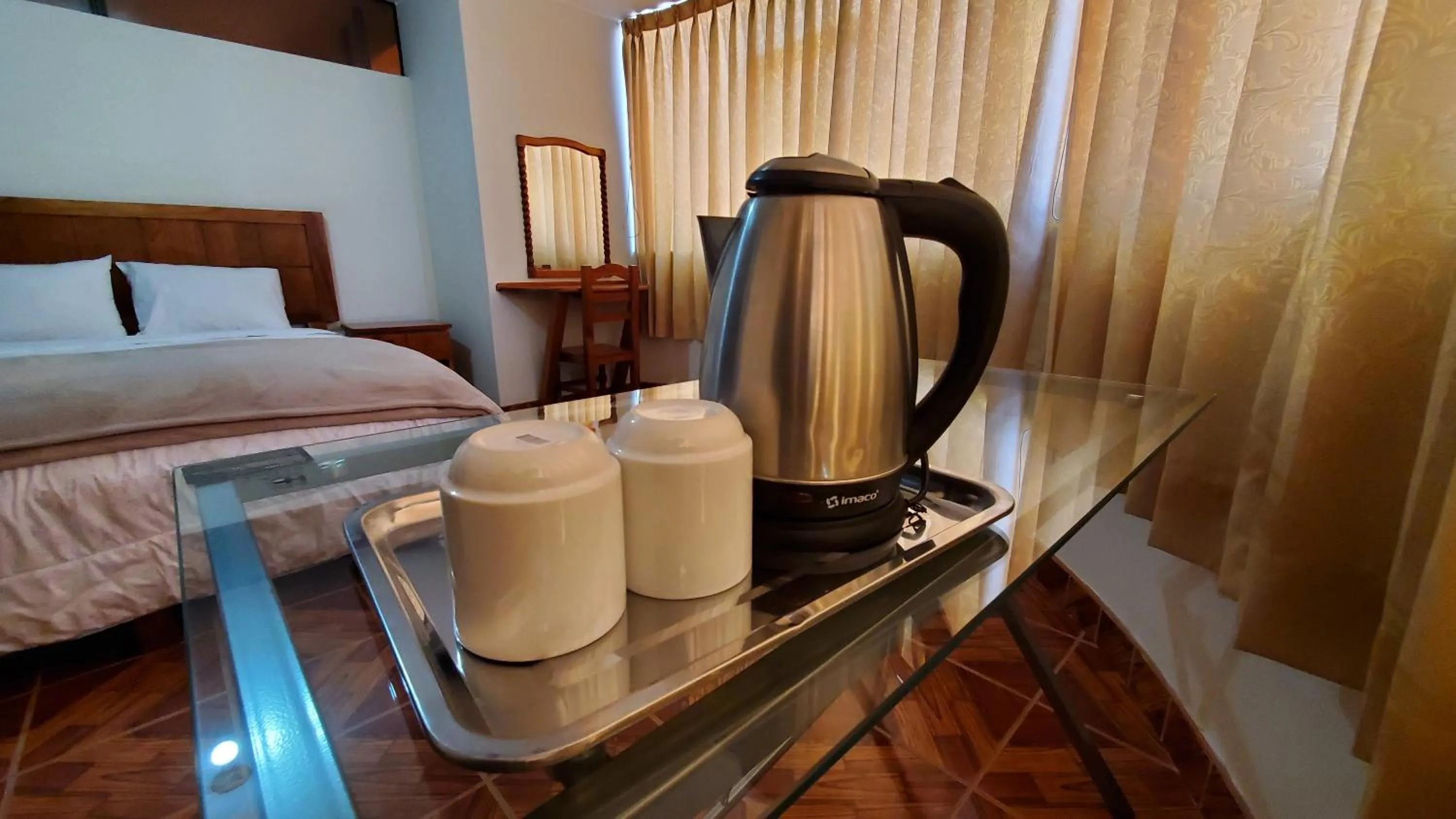 Bed in Hotel Wanka Palace