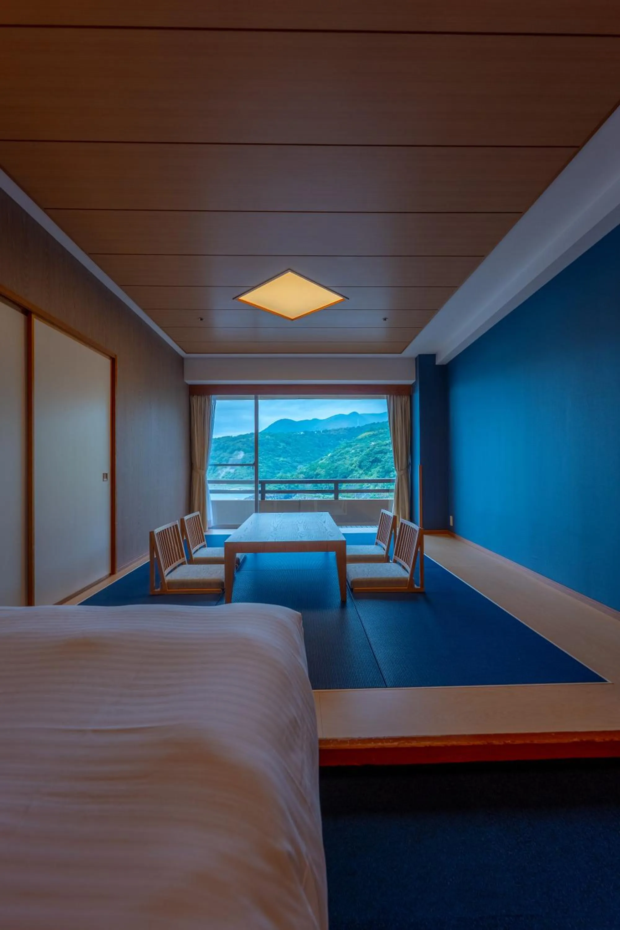 Bed in Akazawa Onsen Hotel