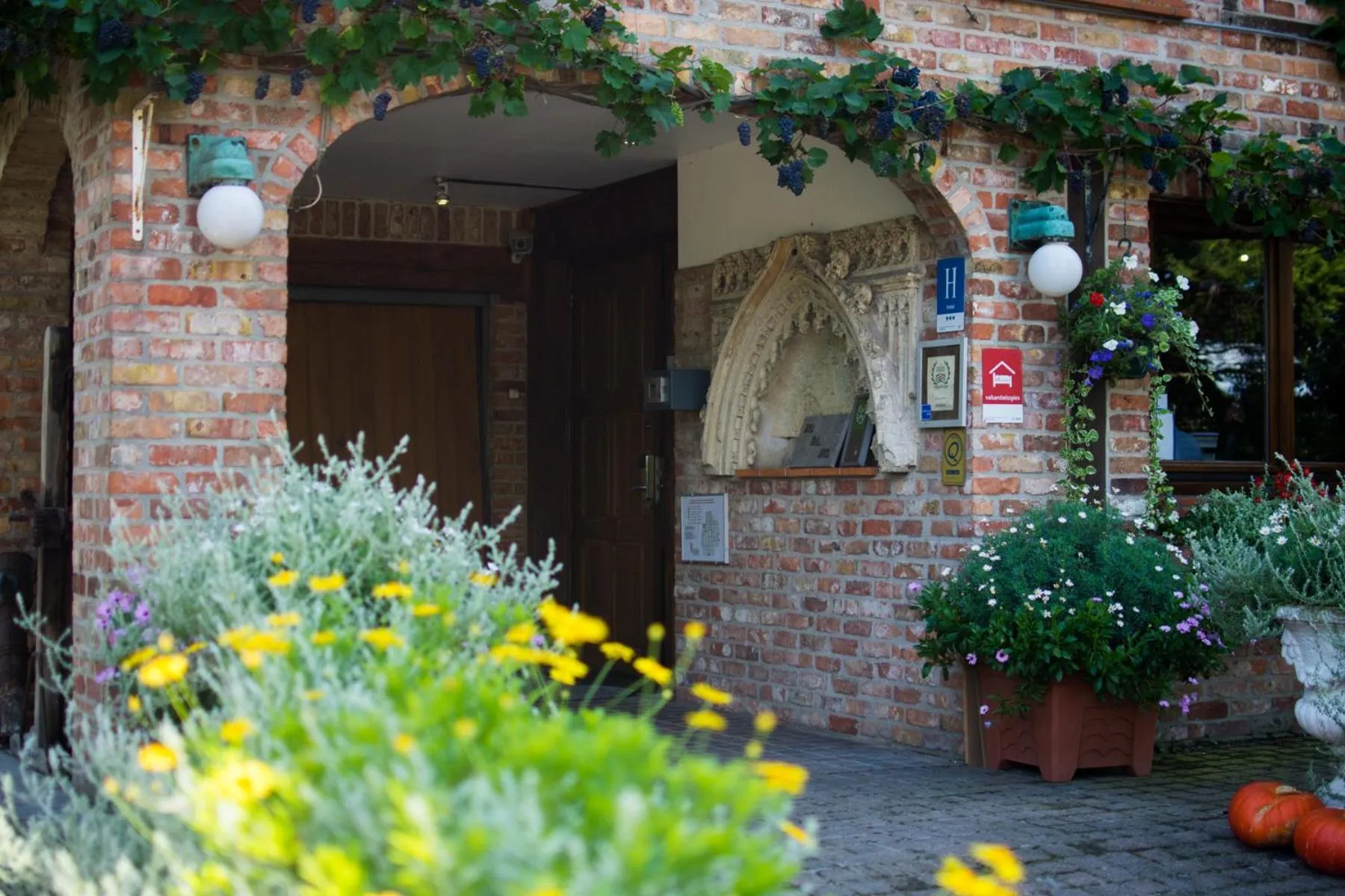 Garden view in Hotel De Stokerij