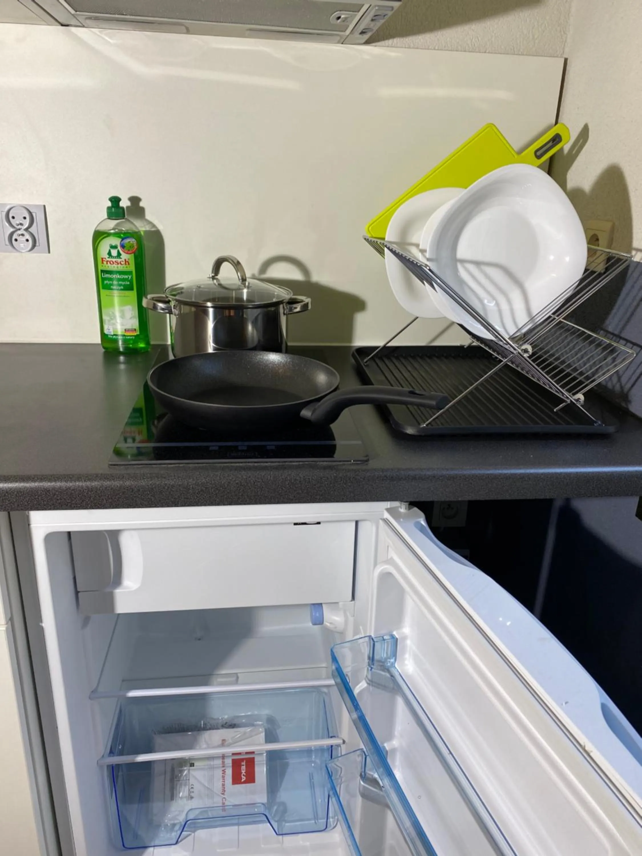 Kitchen or kitchenette in Hotel Fauwater