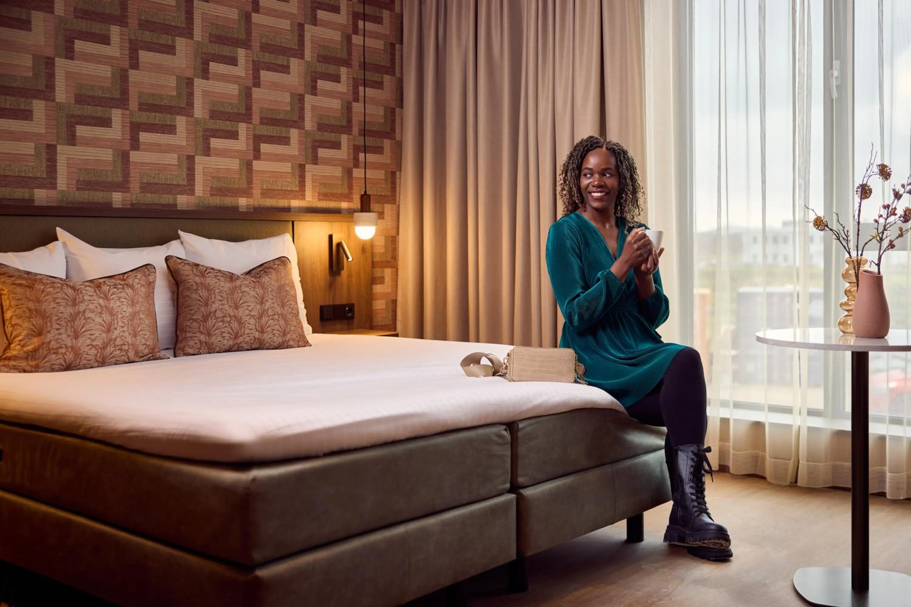 Bed in Van der Valk Hotel Groningen-Hoogkerk