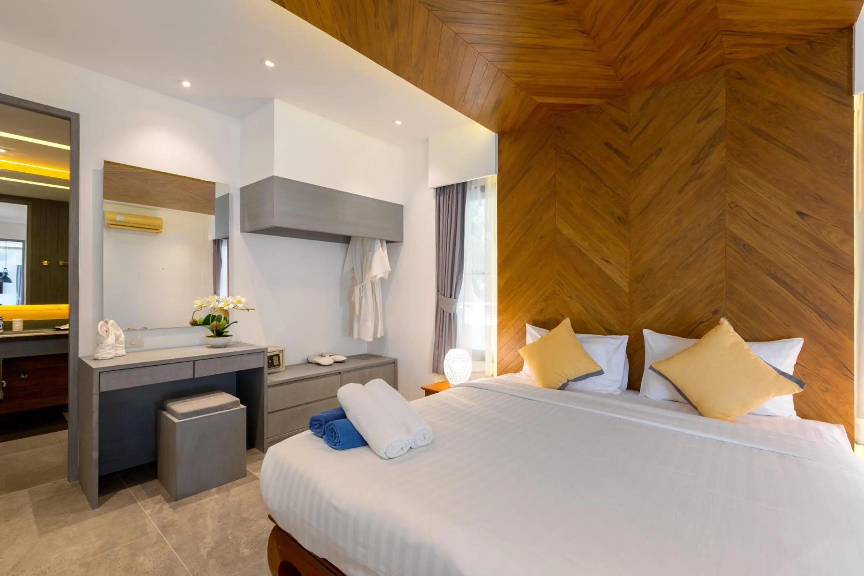 Bedroom, Bed in Karon Beach Pool Villa - Sha Extra Plus