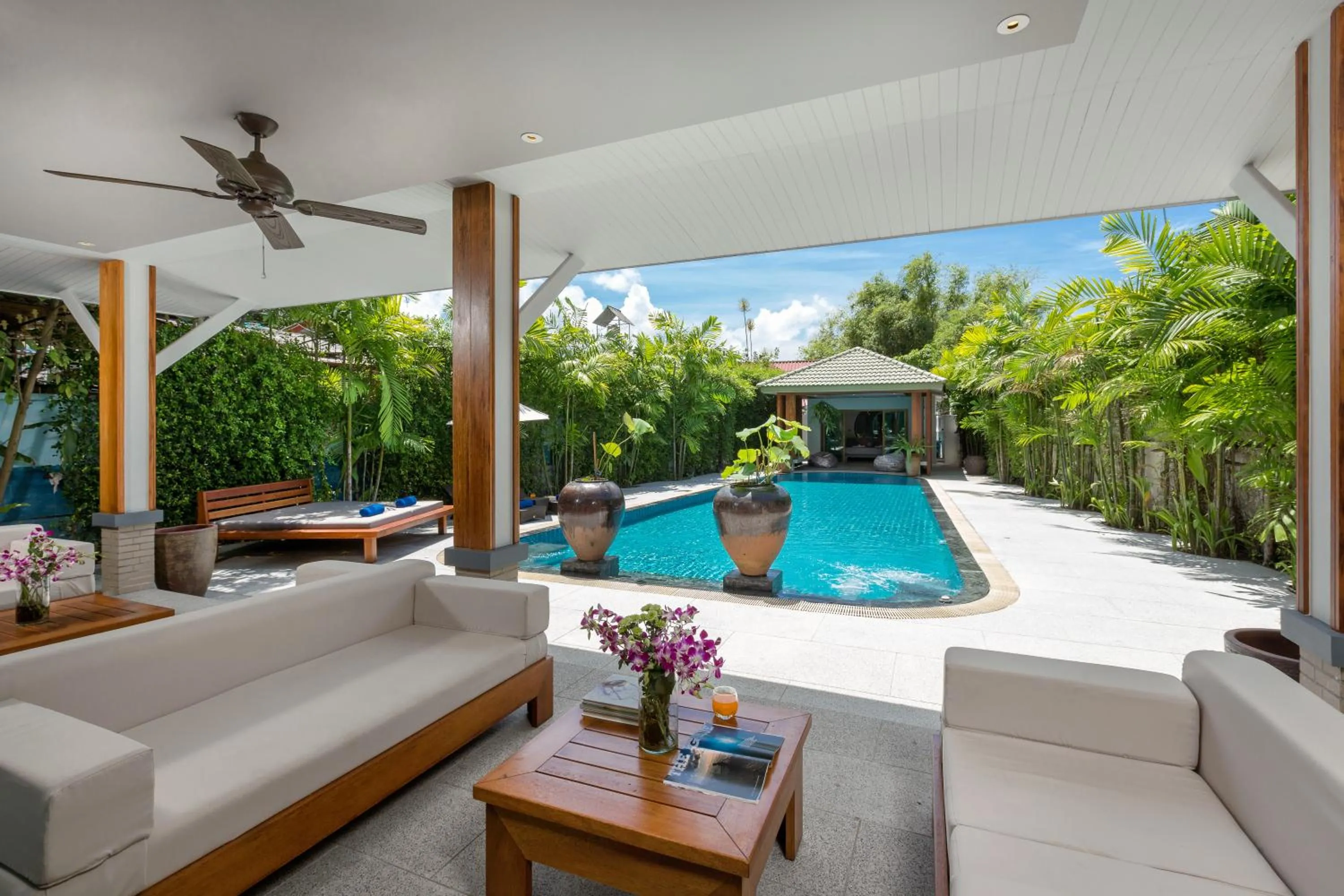 Balcony/Terrace in Karon Beach Pool Villa - Sha Extra Plus