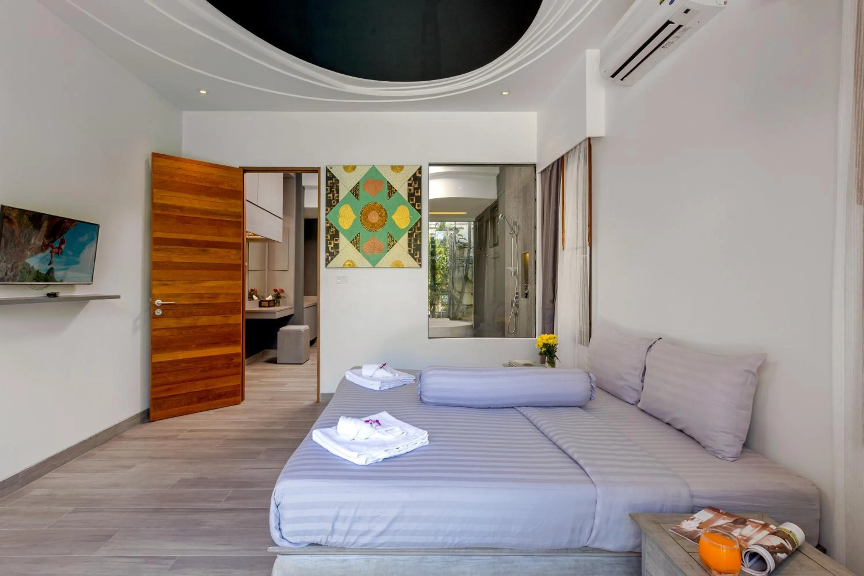 Bedroom, Bed in Karon Beach Pool Villa - Sha Extra Plus
